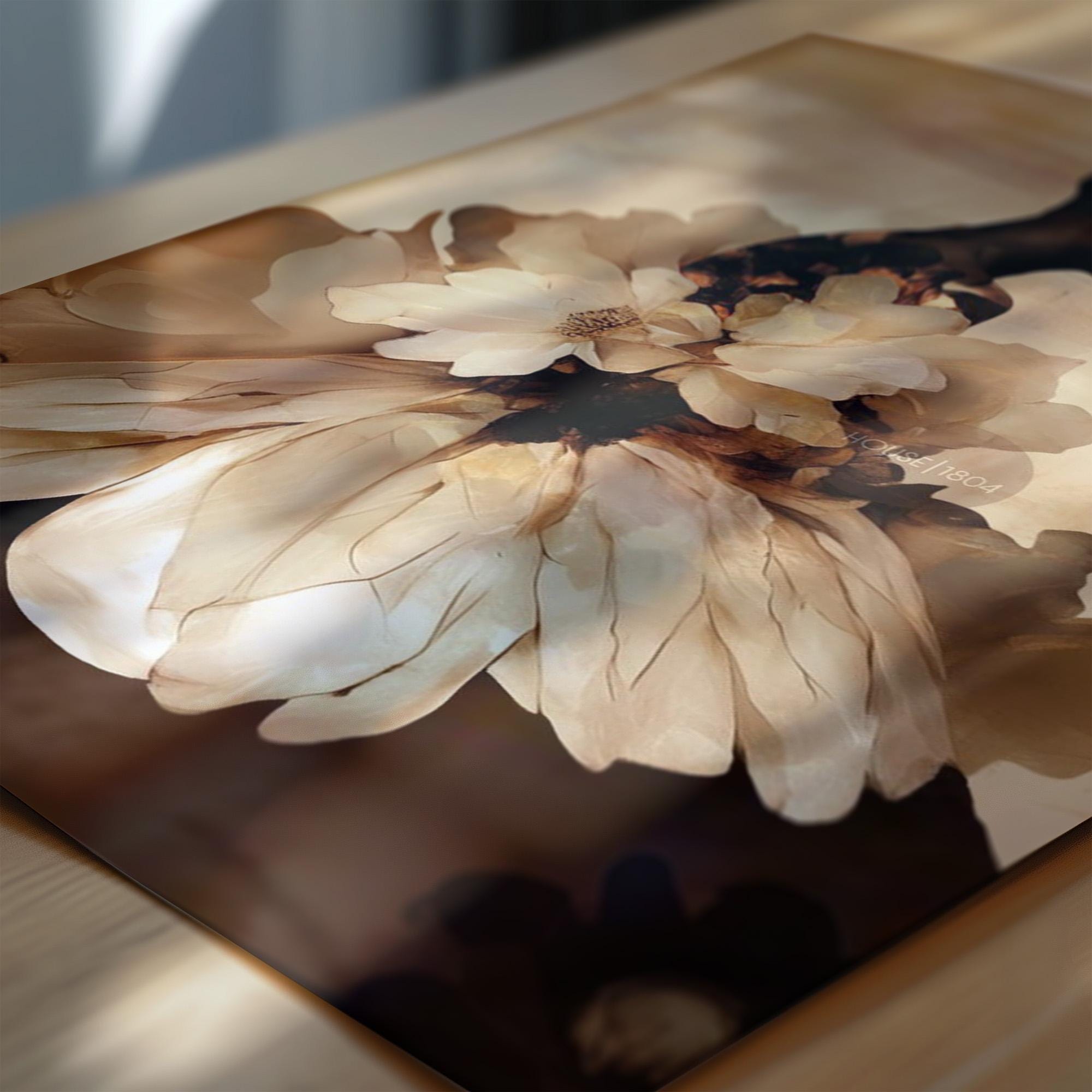 Abstract Black Woman Floral Art Print: Boho Home Decor