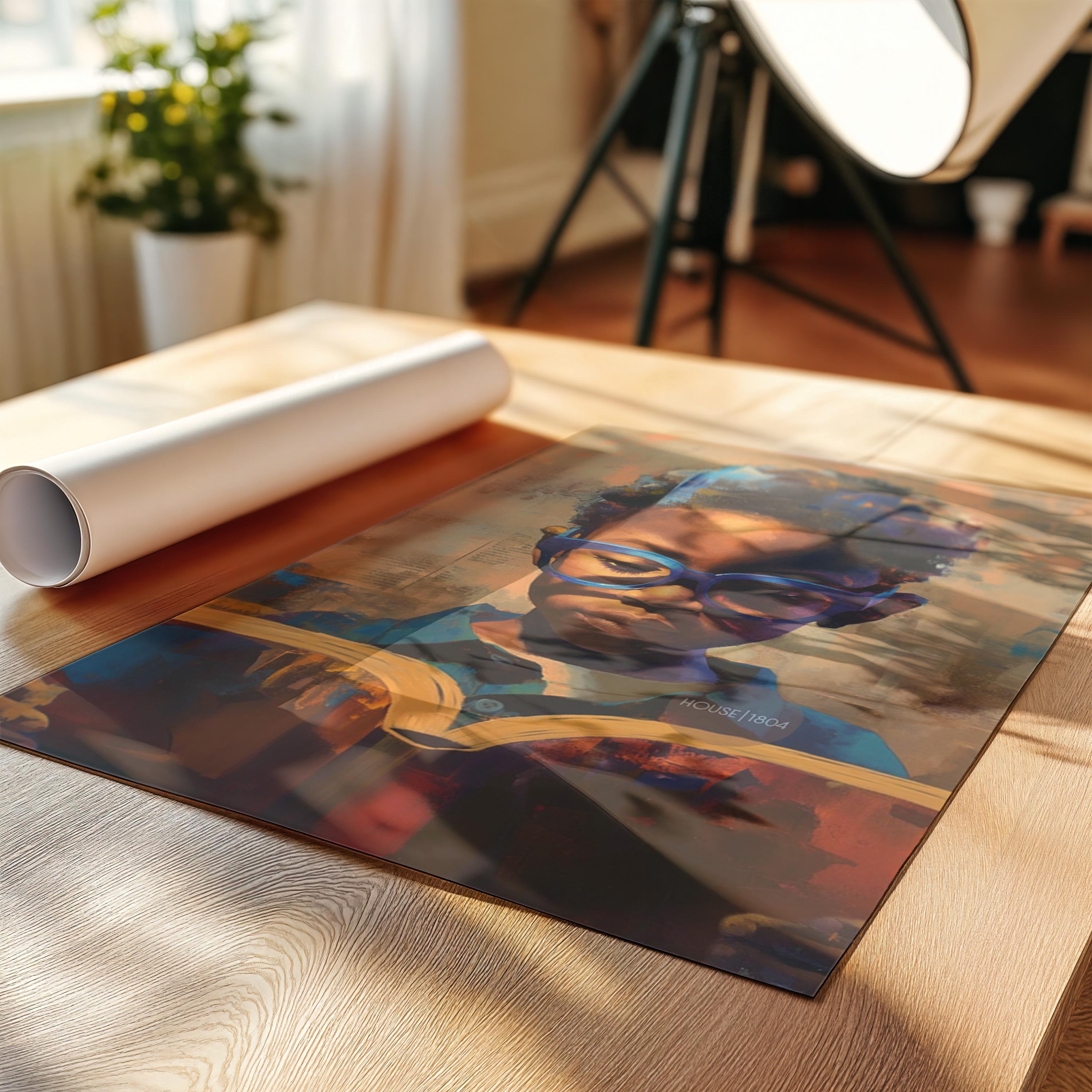 Black Boy Reading Art, Black Boy Joy Reading Poster, Black Boy Nursery Canvas Print, Black Boy Artwork, Black Kid Art