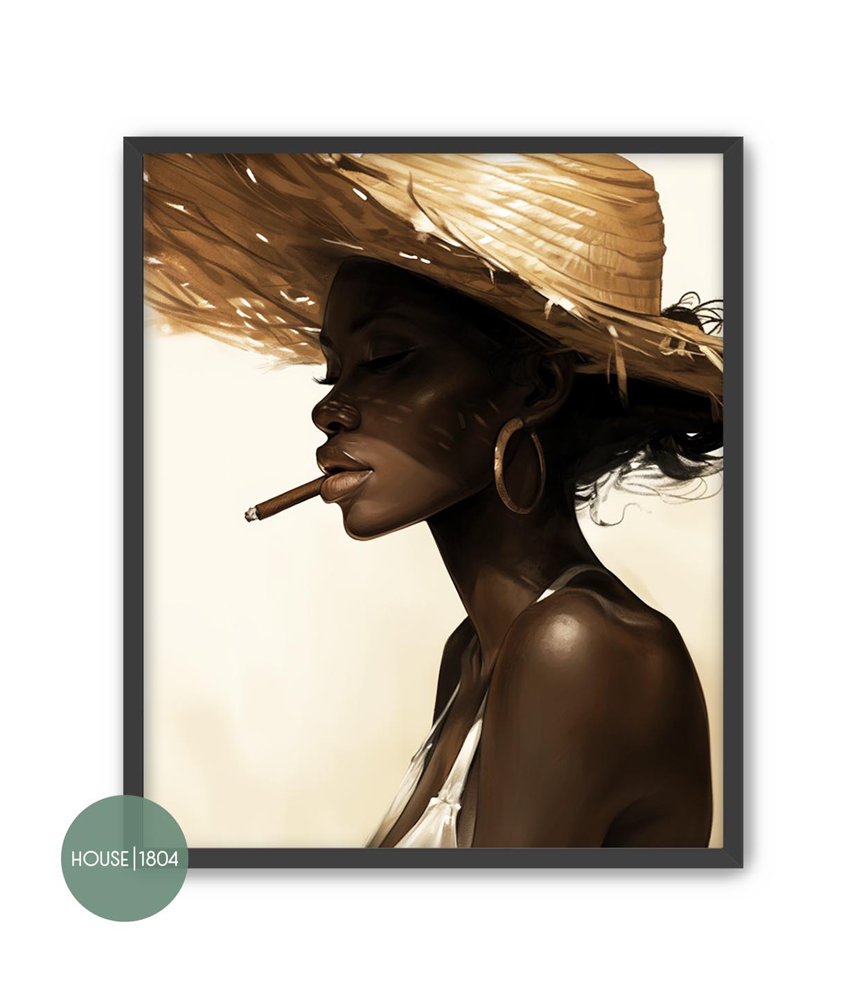 Black Caribbean Woman Wall Art