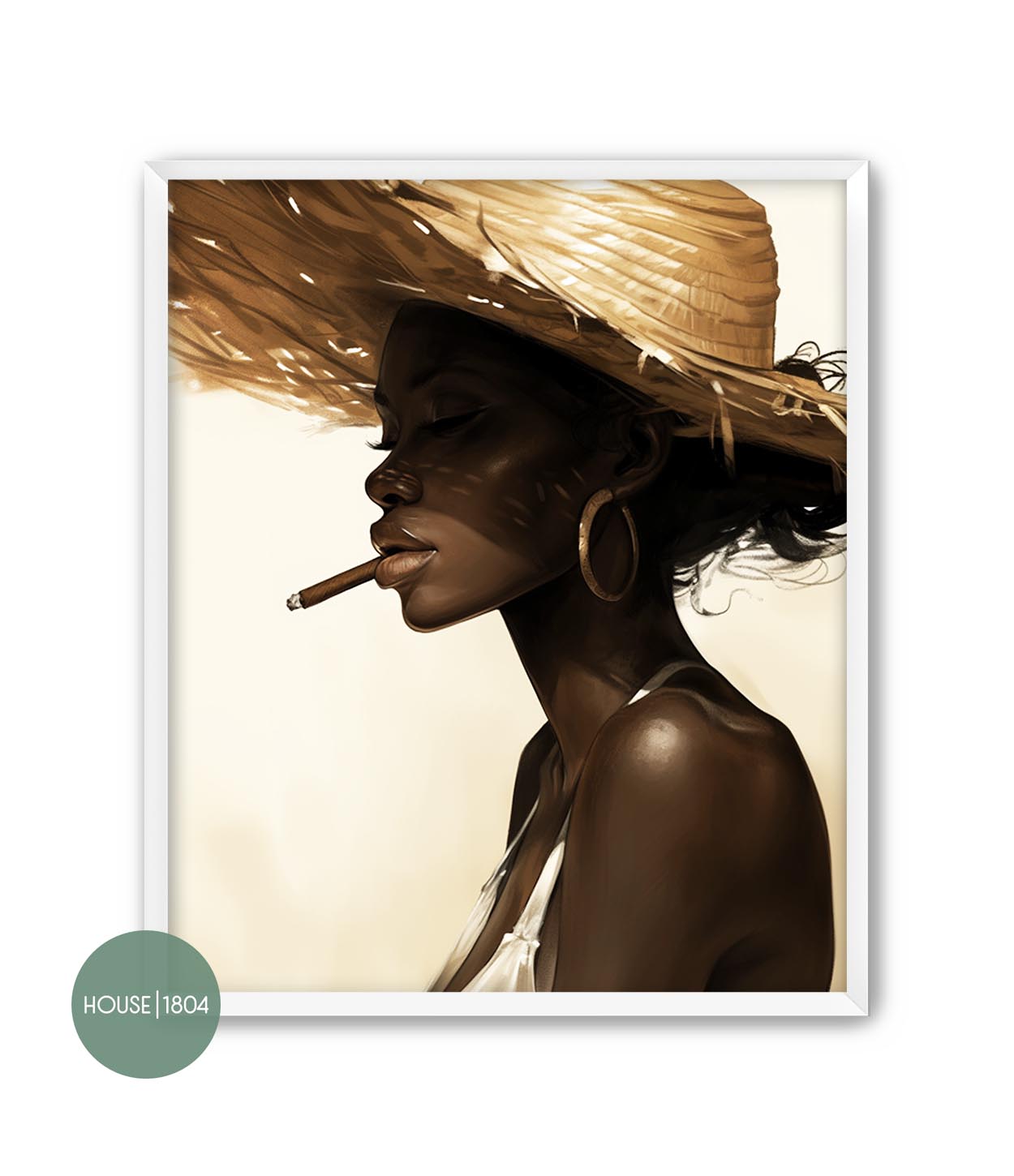 Black Caribbean Woman Wall Art