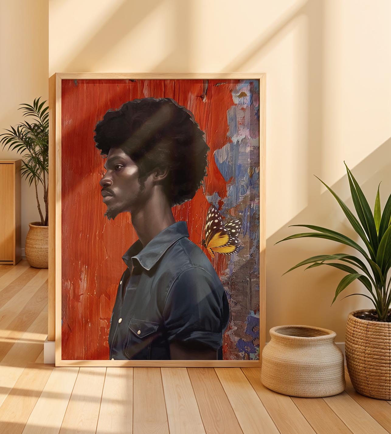 Black Man Bold and Colorful Wall Decor