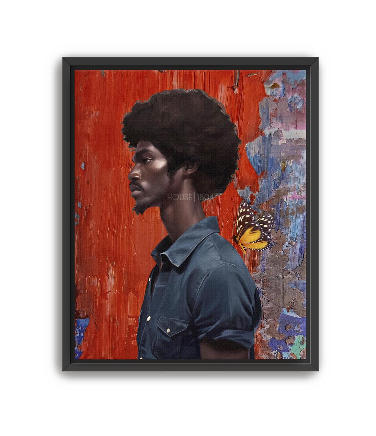 Black Man Bold and Colorful Wall Decor