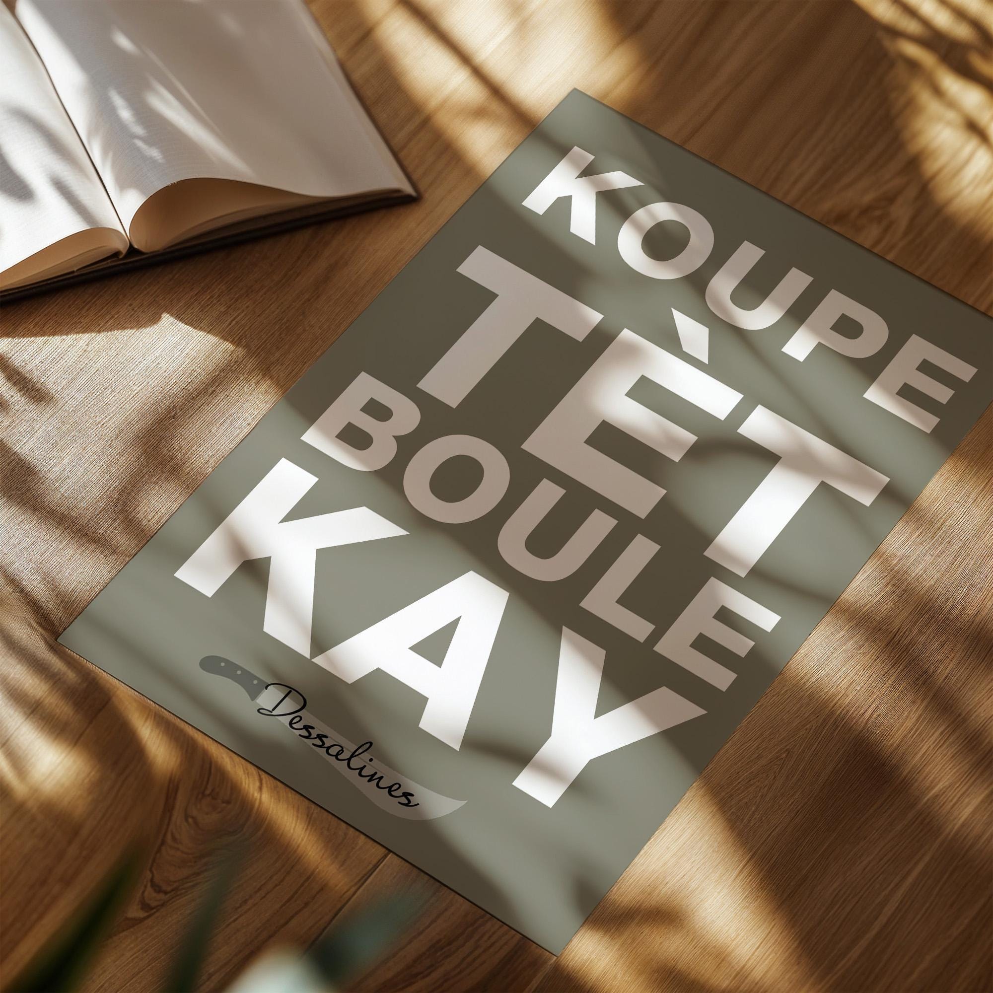 Koupe Tet Boule Kay Art Print: Haitian Revolution, Dessalines Art