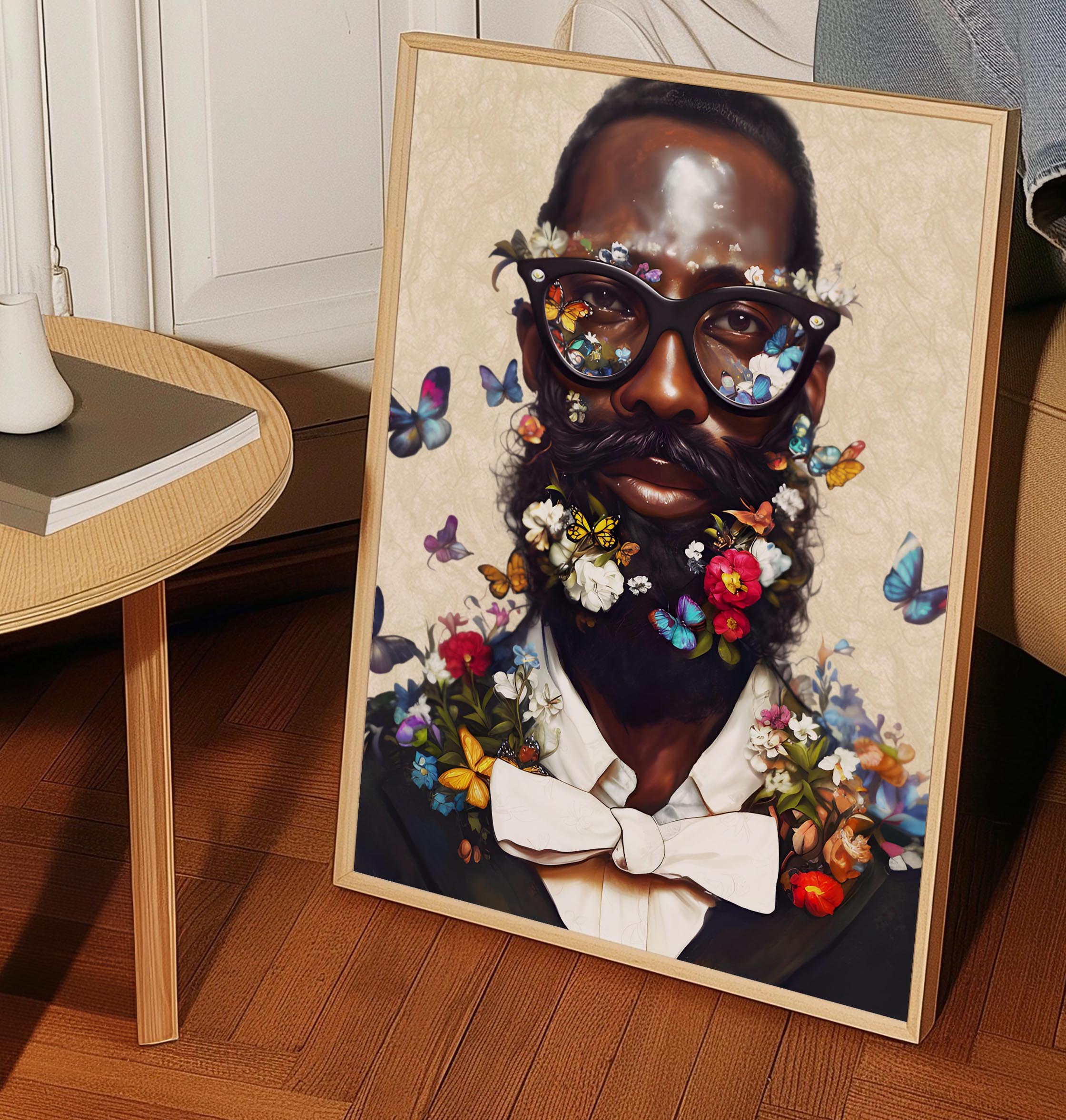 Modern Black Man Nerd Wall Art
