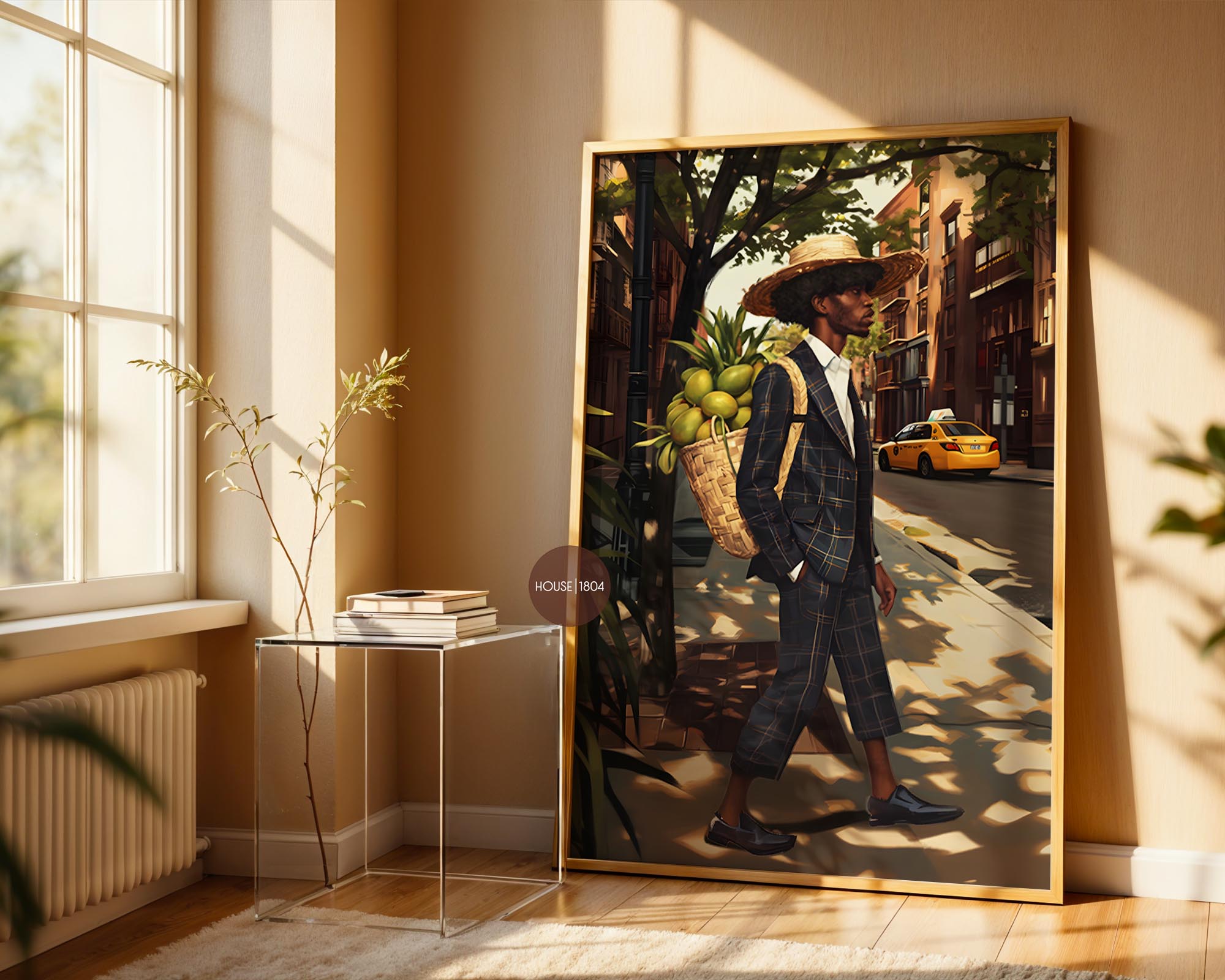 Black Man in Suit Urban Canvas Art Prints