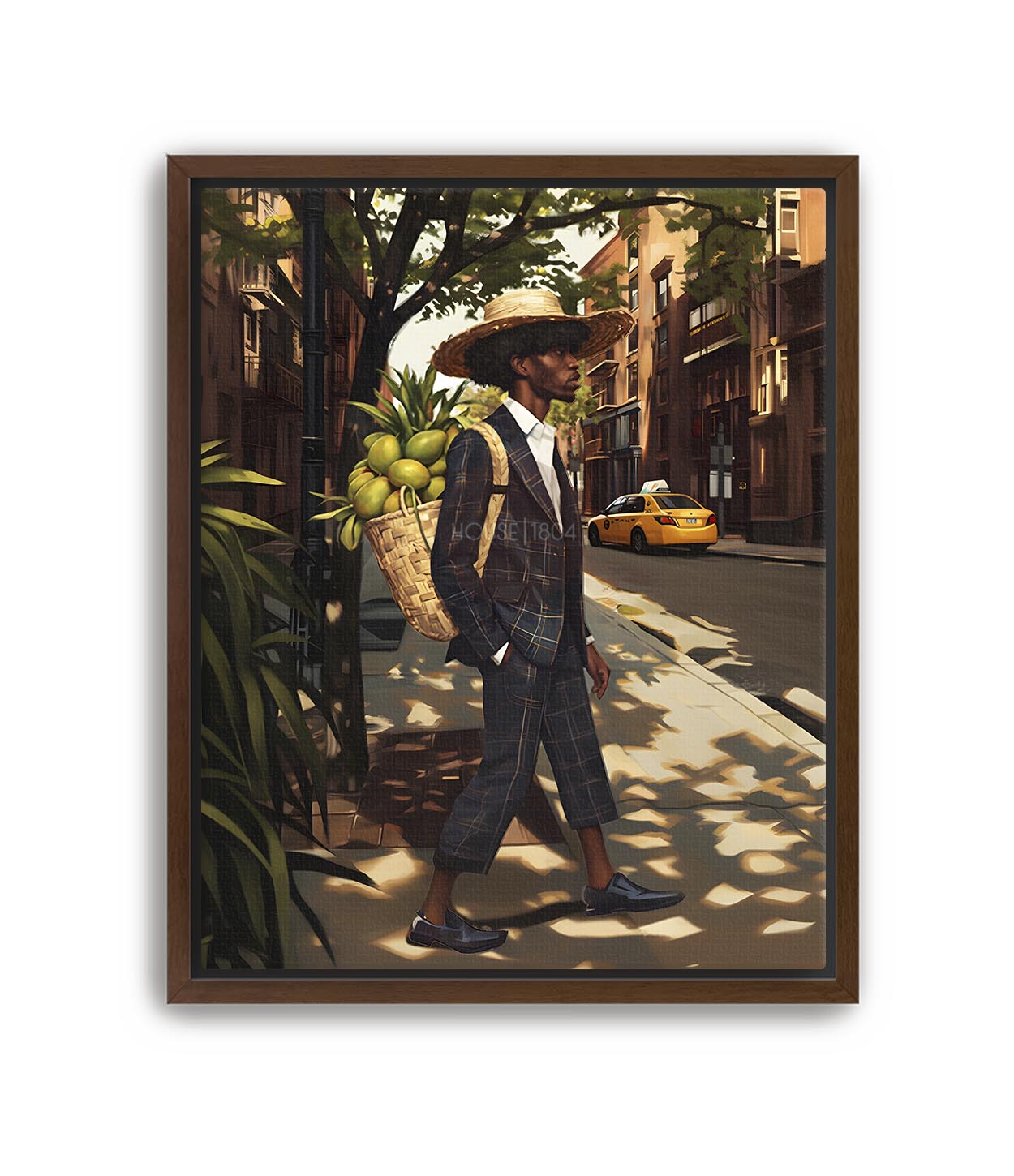 Black Man in Suit Urban Canvas Art Prints