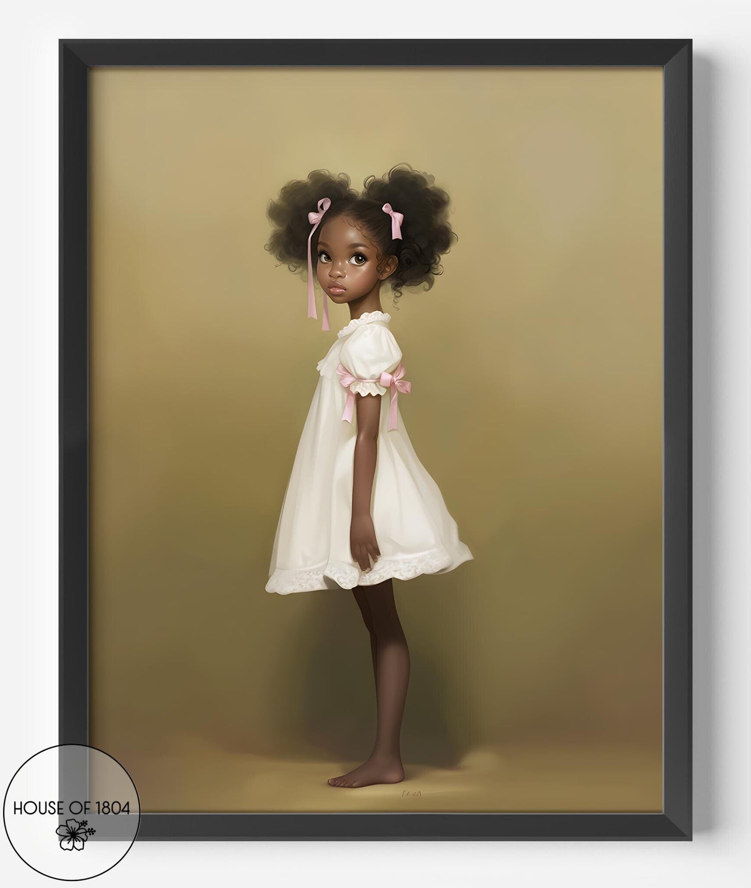 Bohemian Black Girl Art