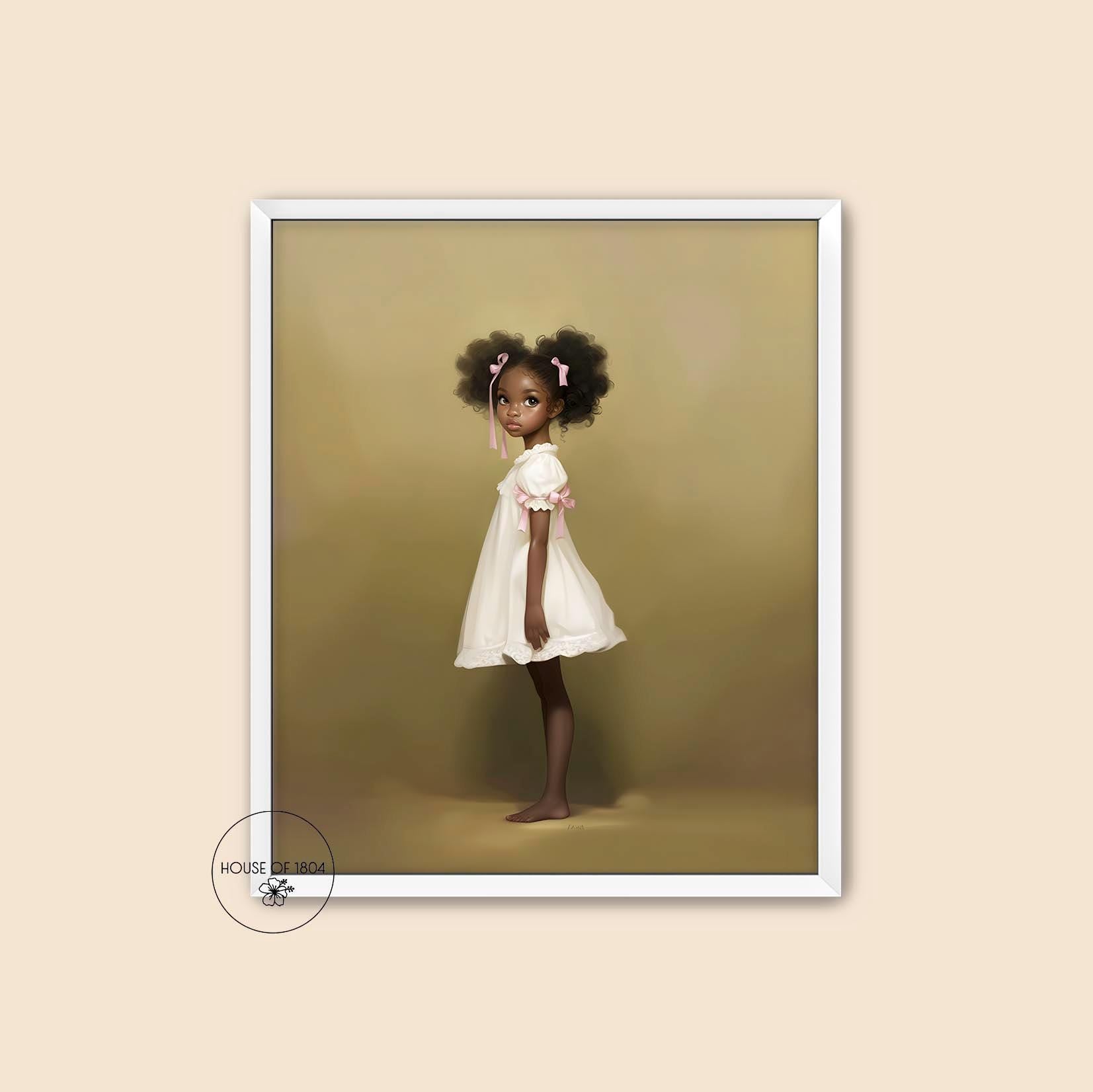 Bohemian Black Girl Art