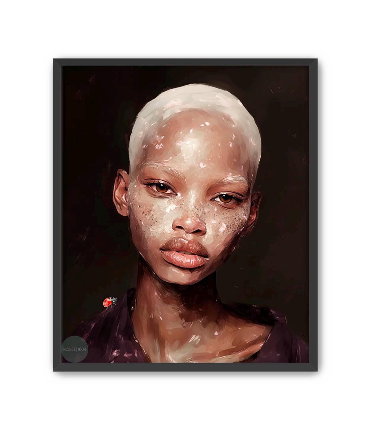 Melanin Wall Art, Black Woman Modern Wall Art, Minimalist Cultured Art, Black Woman Art Print, Afrocentric Art, Black Boho, House of 1804