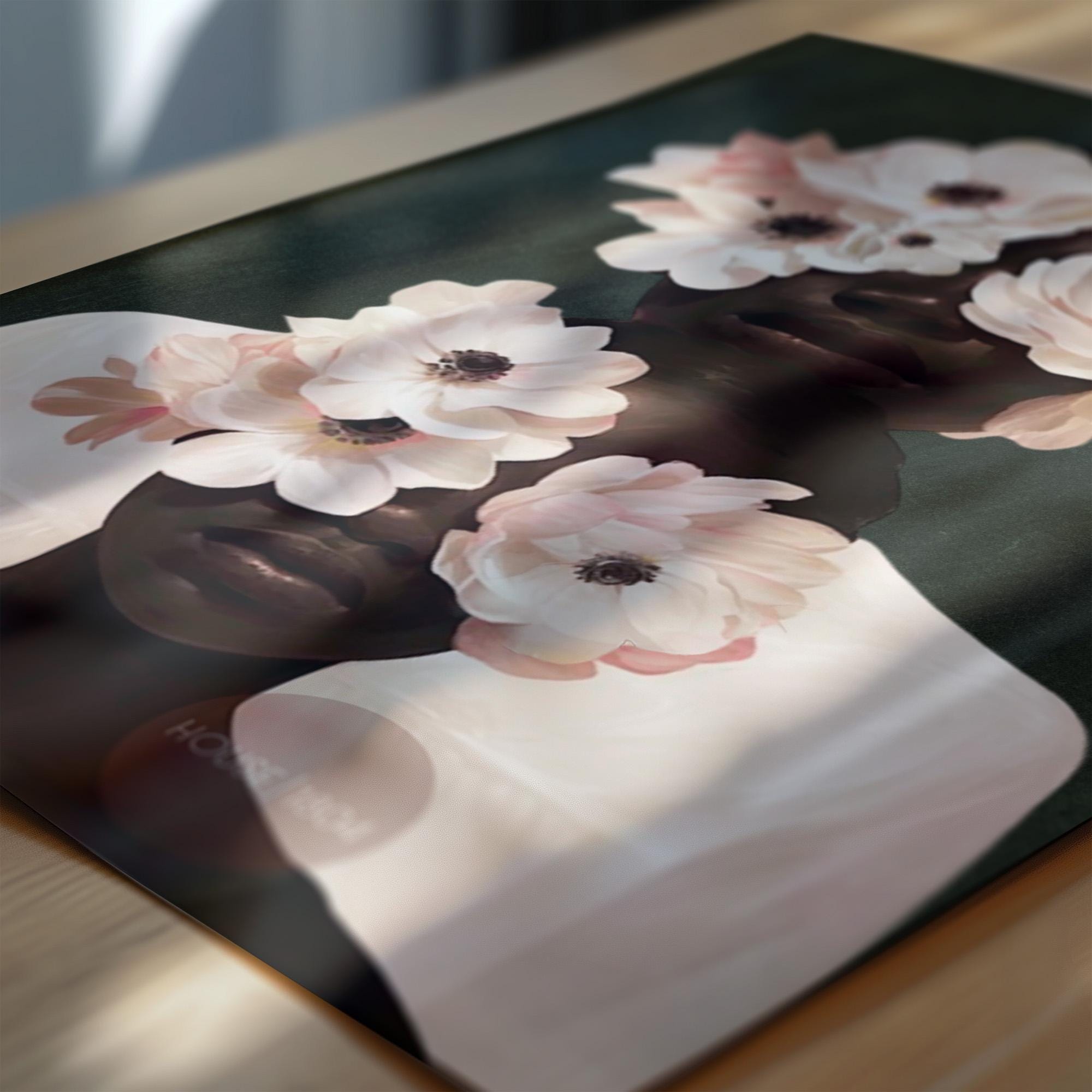 Black Mother and Daughter Canvas Wall Art: Motherhood, African American Family