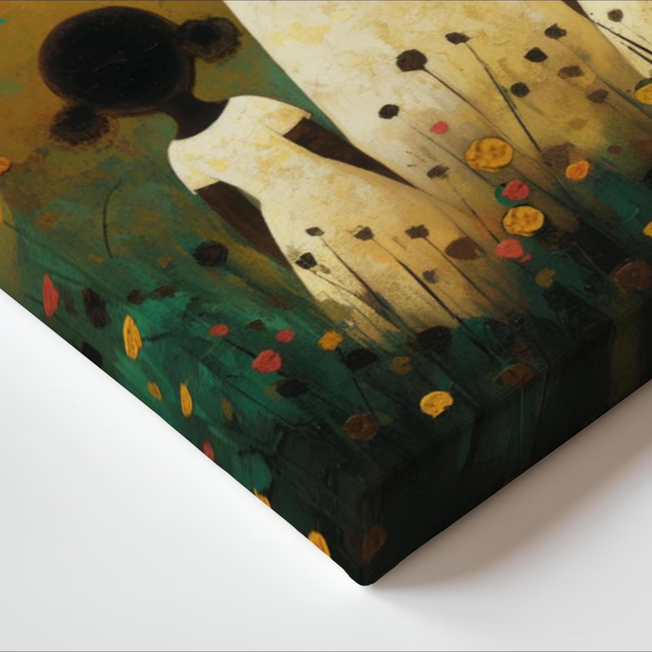 Motherhood Framed Canvas Art, Two daughters