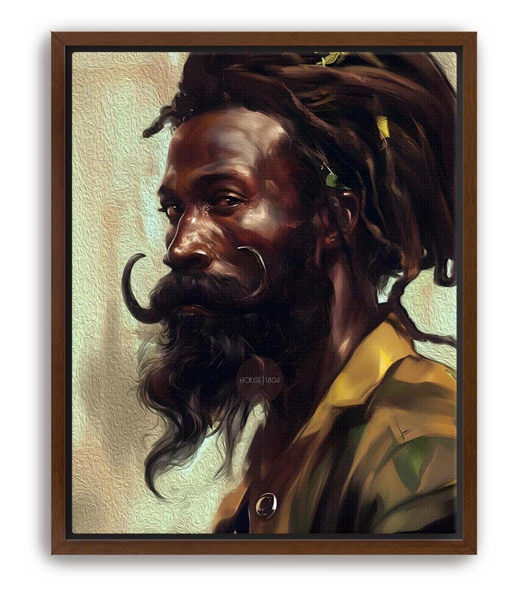 Black Earthy Art, Afrocentric Black Man Art, African-American Man Art, Black Man Art, Black Boy Art, Black Art Hair Locs, Masculine Wall Art