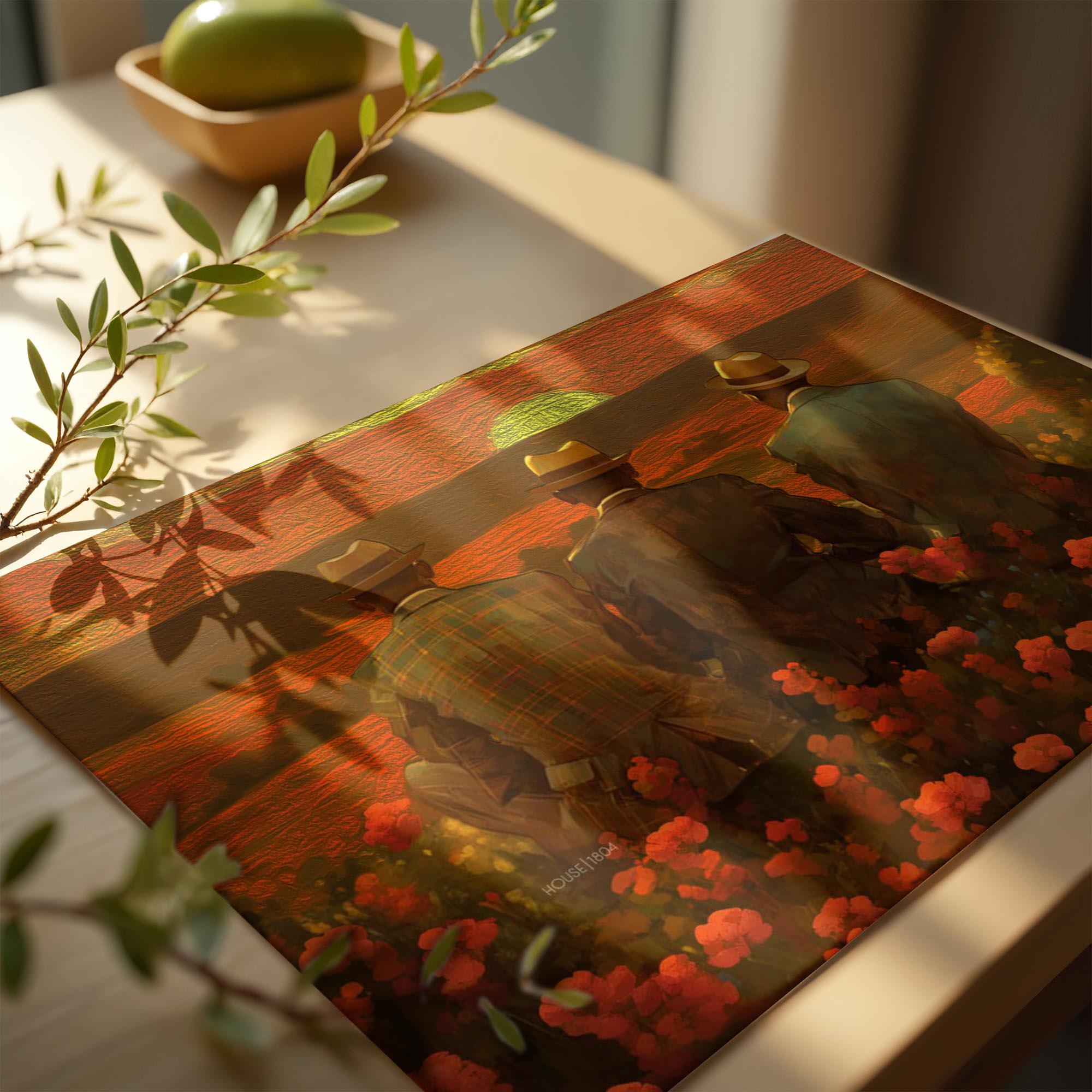 African American Man Canvas, Black Brothers Art, Black Men Wall Art, Brotherhood Art Print, Vintage Style Brotherhood Portrait