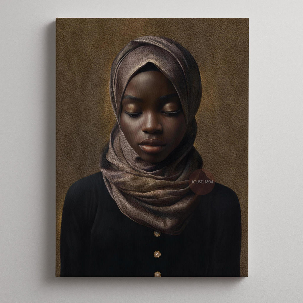Muslim Woman Artwork, Islamic Wall Art Print, Faith Inspired Home Decor