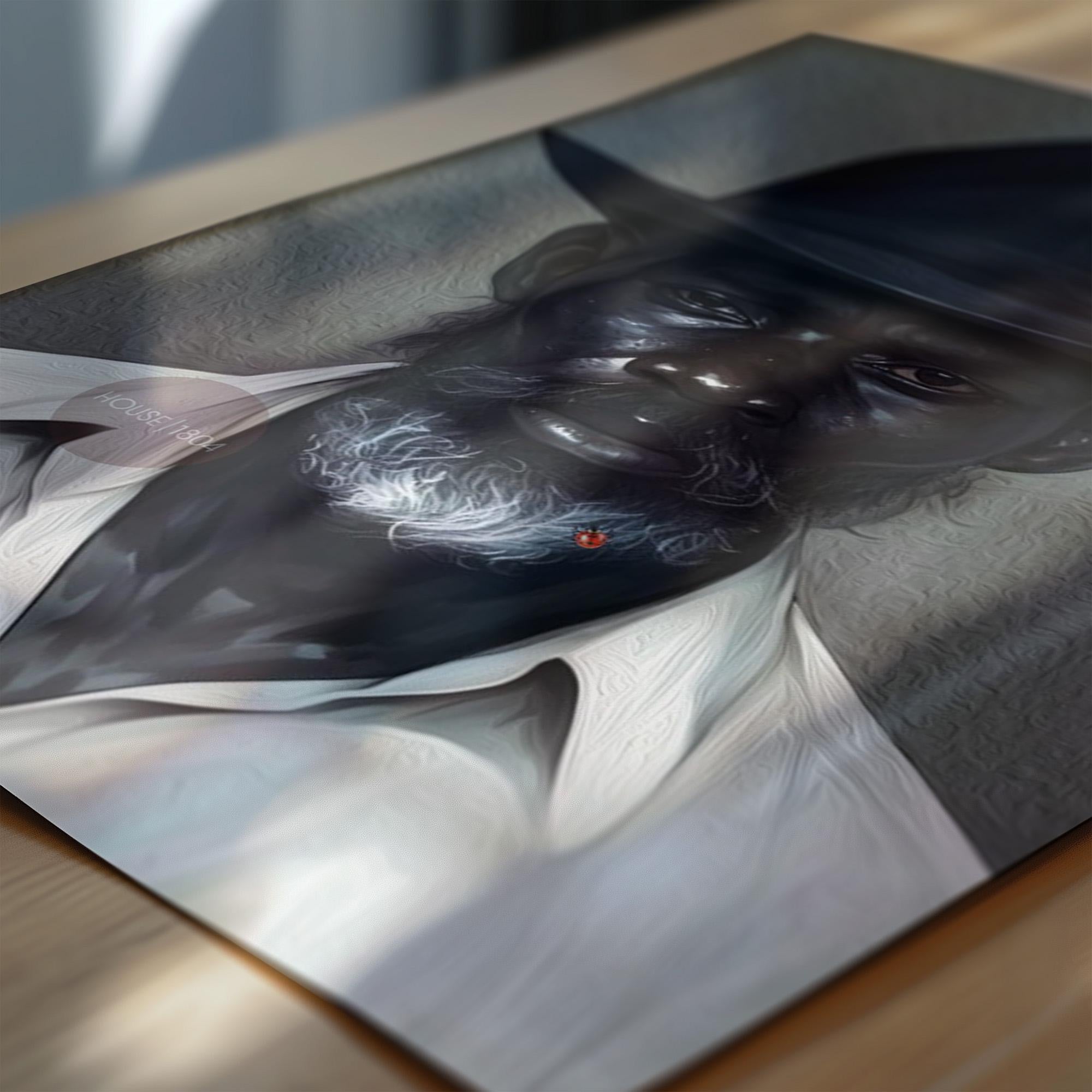 Black Man Gray Beard Canvas Art, Silver Fox Man Art Print, Gray Haired Man Art, Black Man Art, Mature Art, African American Man Art