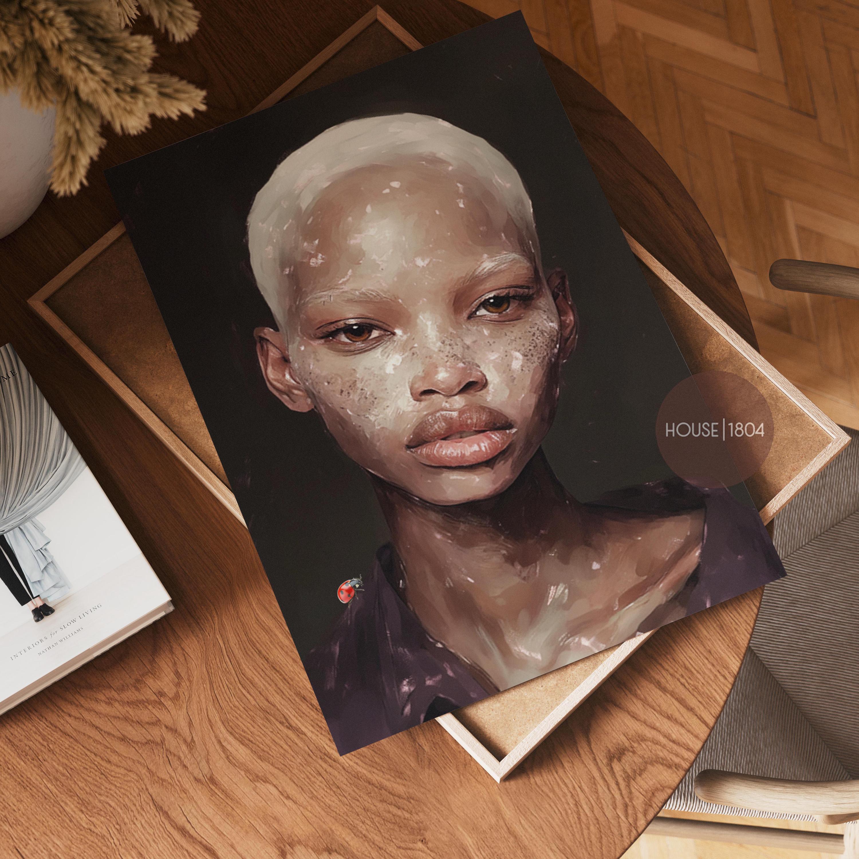 Melanin Wall Art, Black Woman Modern Wall Art, Minimalist Cultured Art, Black Woman Art Print, Afrocentric Art, Black Boho, House of 1804