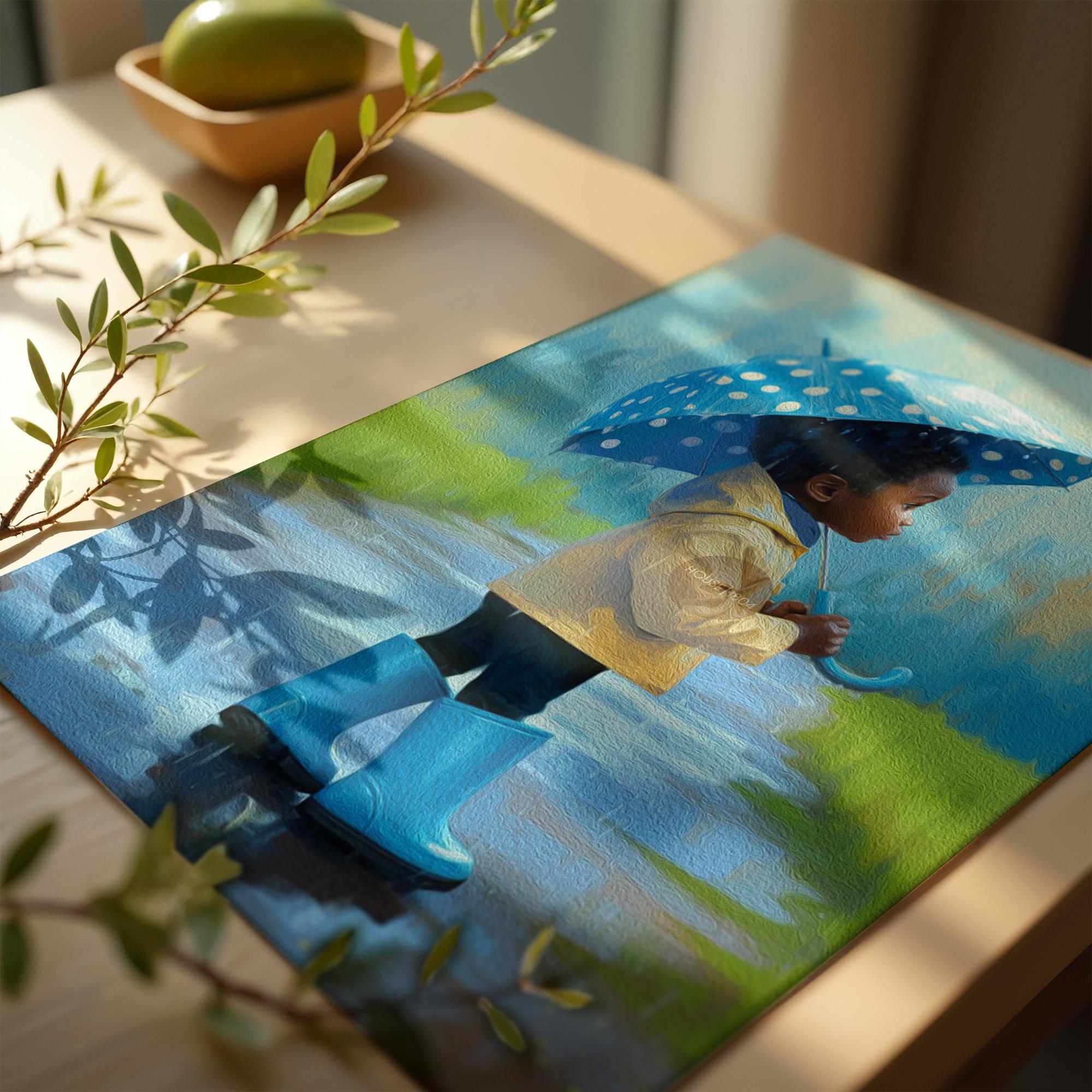 Black Boy Joy Art, Bold Nursery Canvas, Colorful Moody Kids