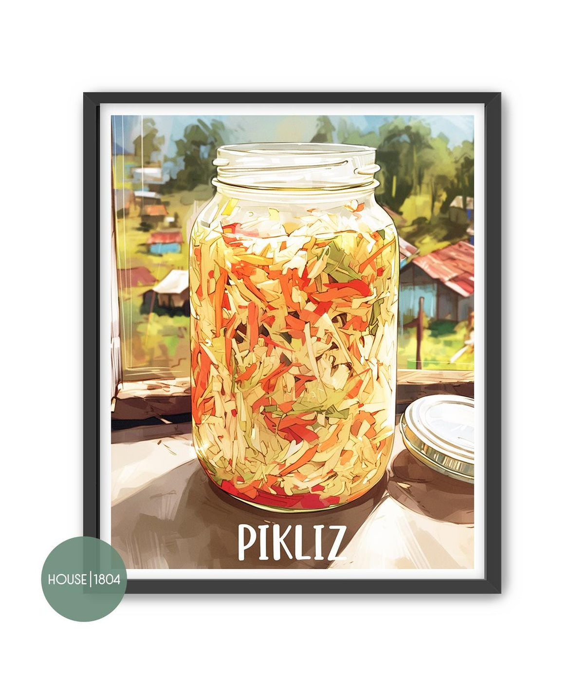 Haitian Pikliz Art Print: Caribbean Kitchen Decor