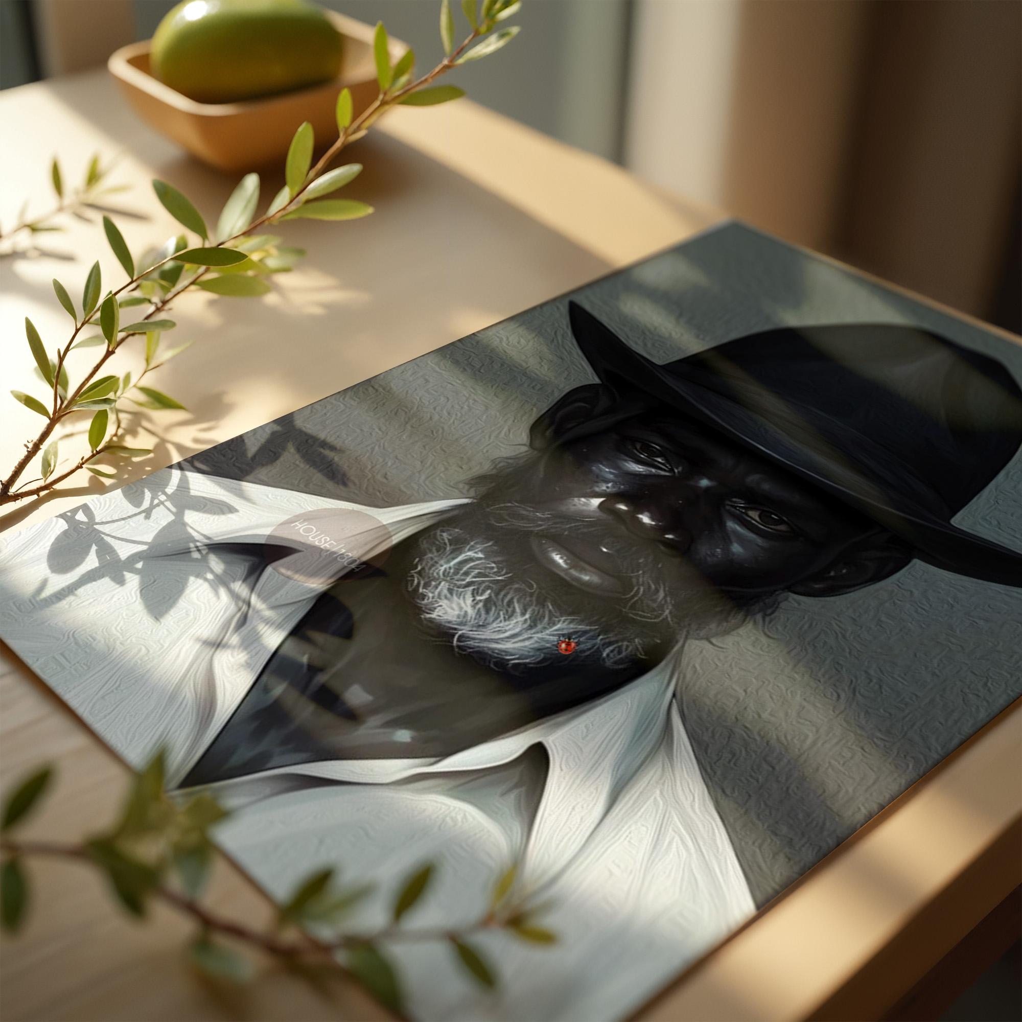 Black Man Gray Beard Canvas Art, Silver Fox Man Art Print, Gray Haired Man Art, Black Man Art, Mature Art, African American Man Art