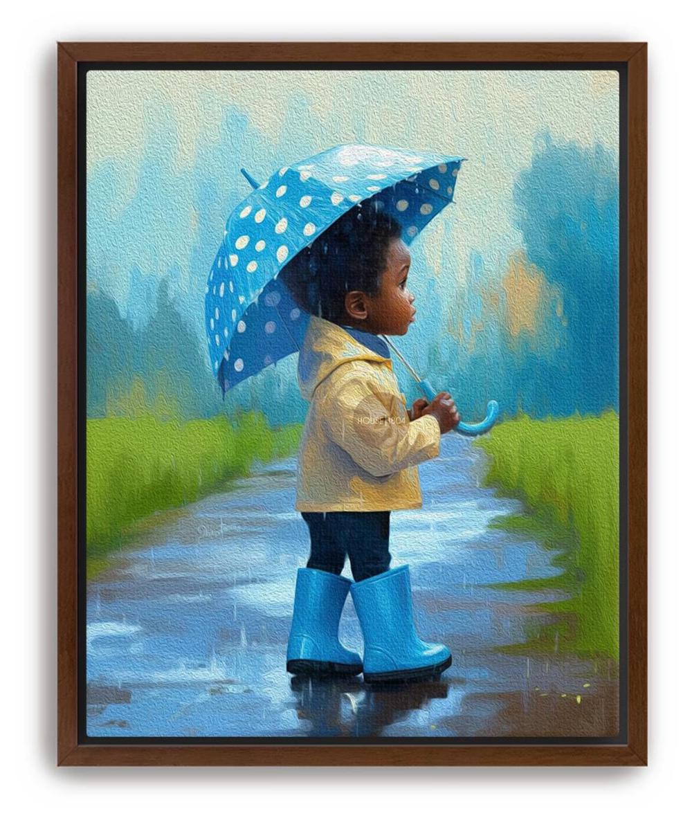 Black Boy Joy Art, Bold Nursery Canvas, Colorful Moody Kids