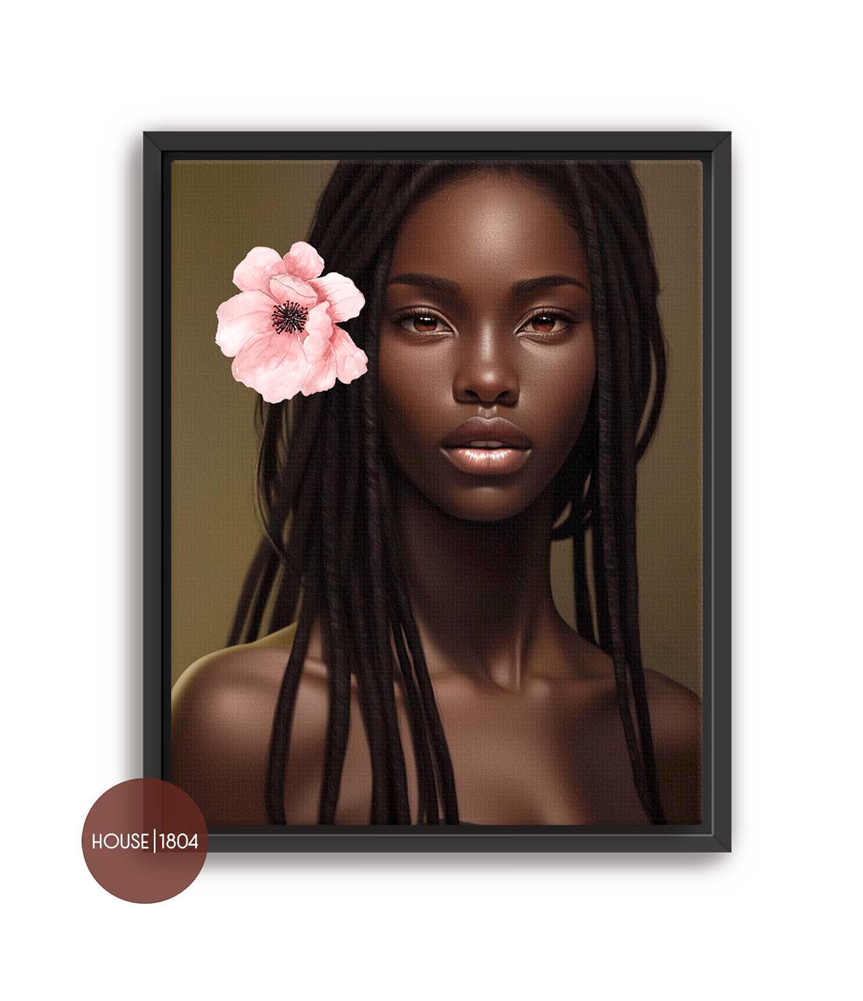 Black Woman With Locs, Dreads Art, Black Woman Art, African Woman Hair, Natural Hair, Dreadlocks Art, Black Hair Art, Bohemian Black Art