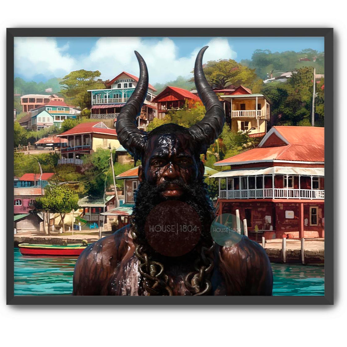 Jab Jab, Grenada Art Print, Grenada Carnival Travel Poster, Grenada Travel Wall Art Print, Jouvert Art Print, Grenada Art Work, Grenada Gift
