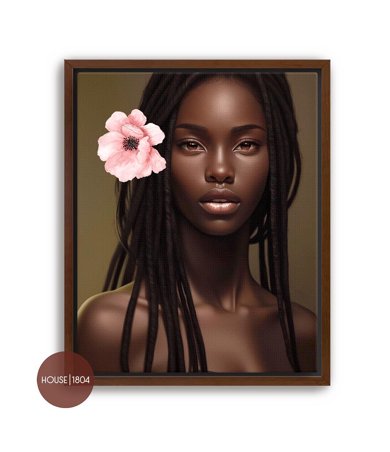 Black Woman With Locs, Dreads Art, Black Woman Art, African Woman Hair, Natural Hair, Dreadlocks Art, Black Hair Art, Bohemian Black Art