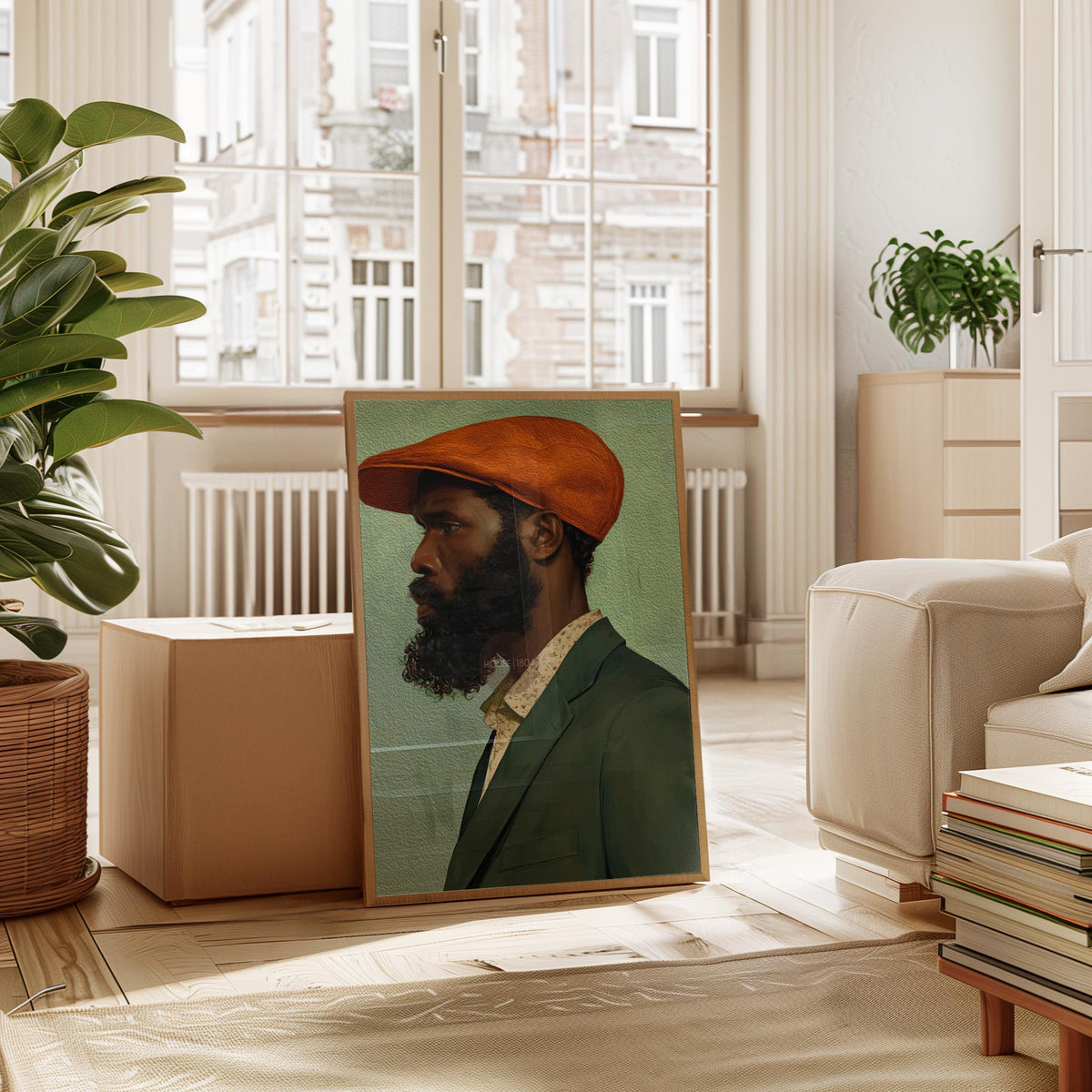 African American Male Art, Modern Afrocentric Portrait Print Fine Art