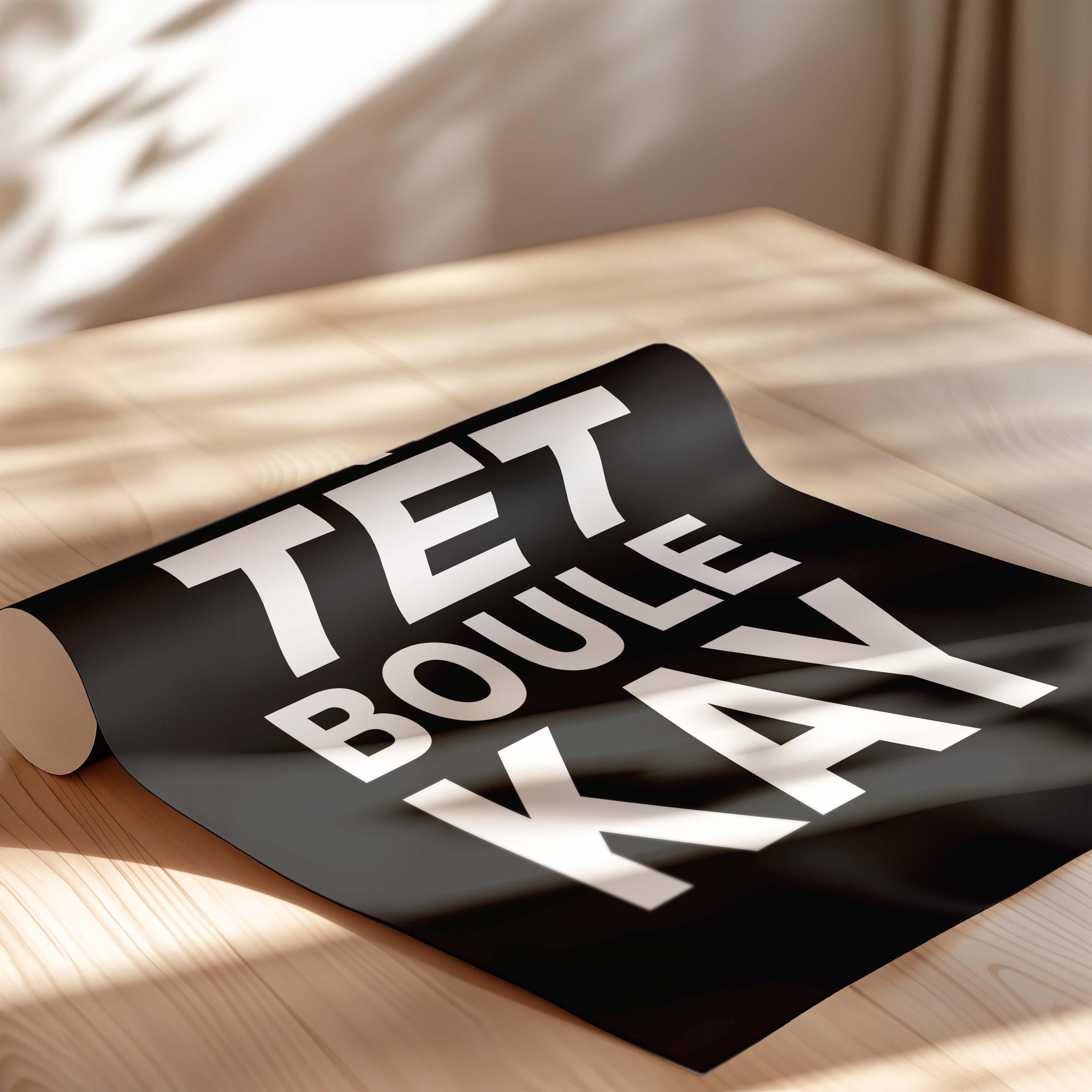 Koupe Tet Boule Kay Art Print