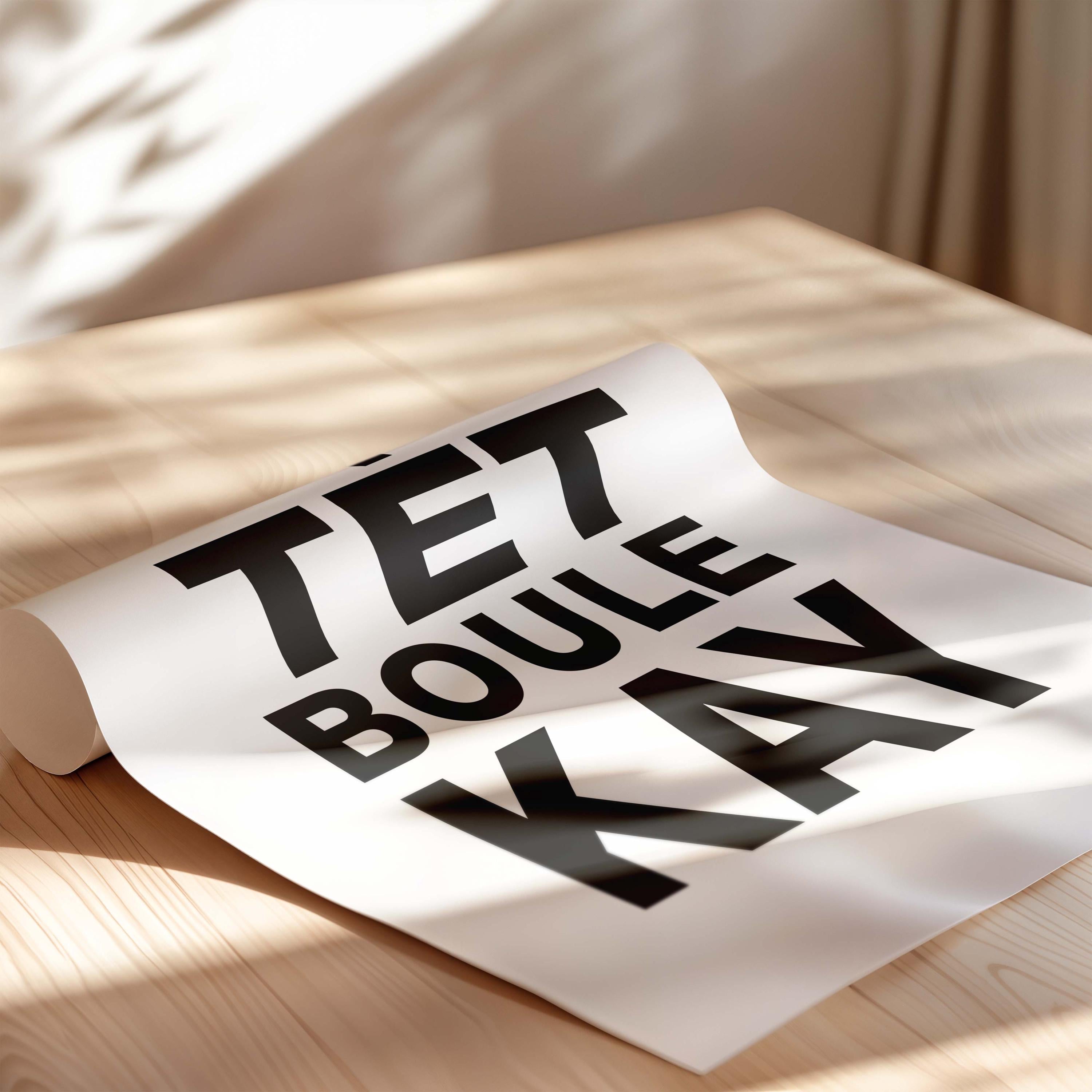 Koupe Tet Boule Kay Art Print