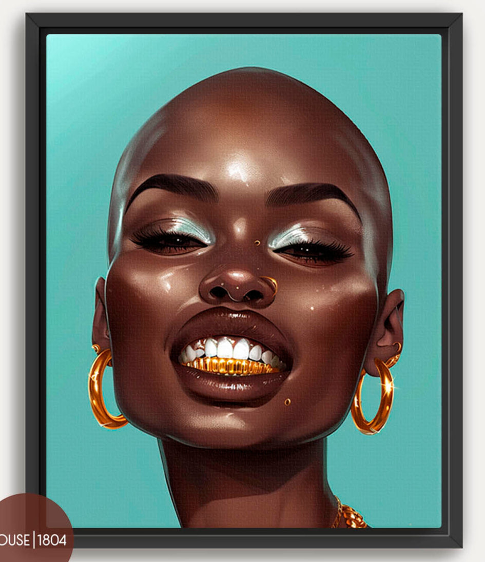 Bohemian Woman Grills Art Print