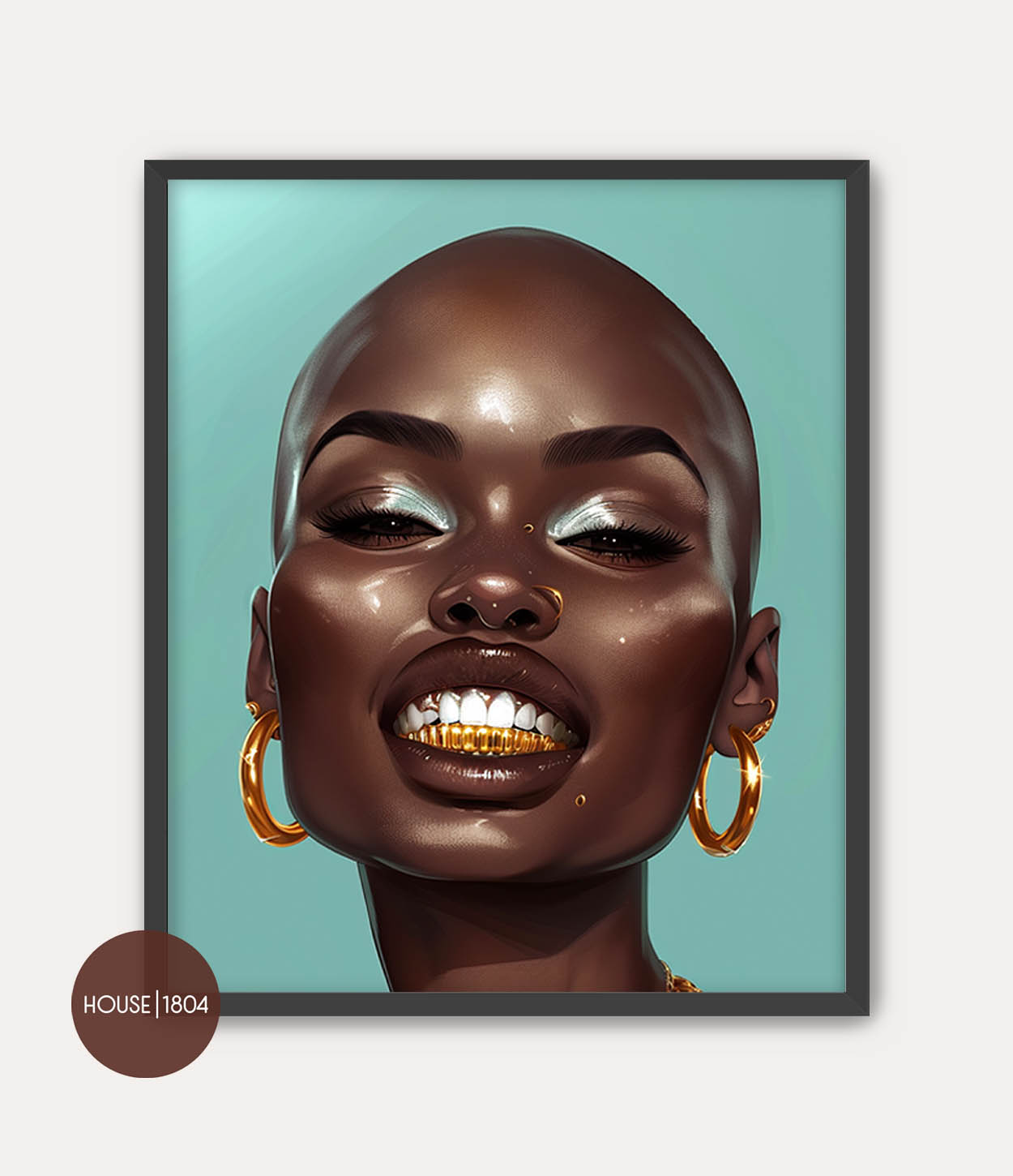 Bohemian Woman Grills Art Print