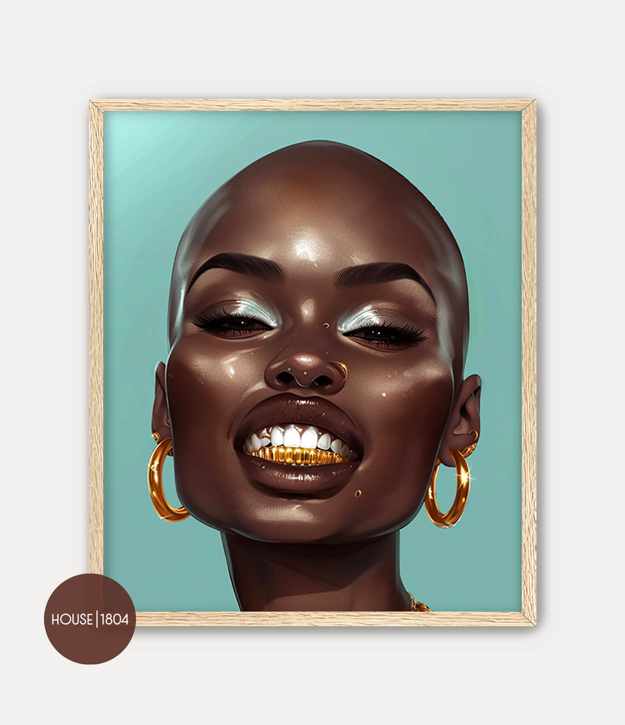 Bohemian Woman Grills Art Print