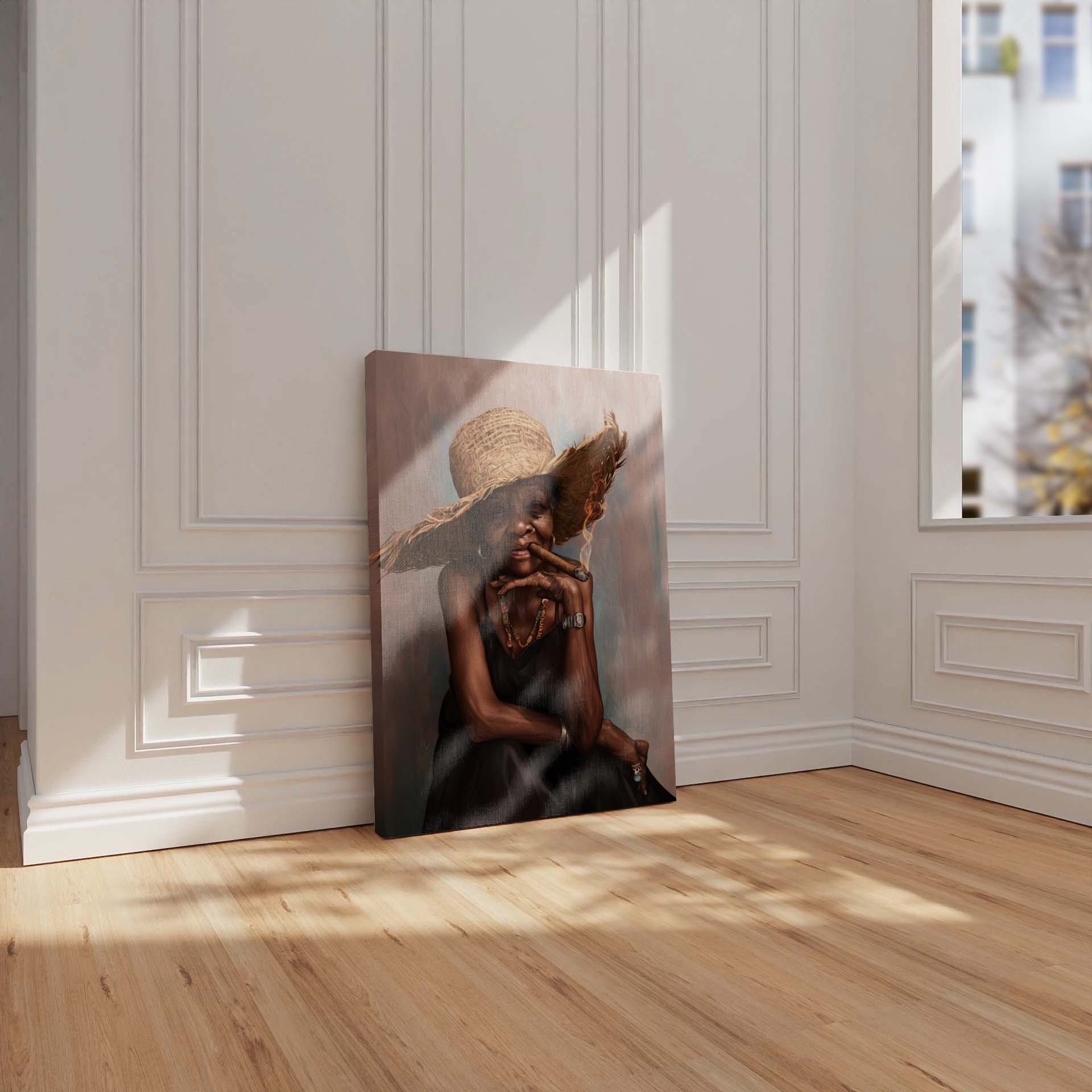 Black Woman Elder Art Print