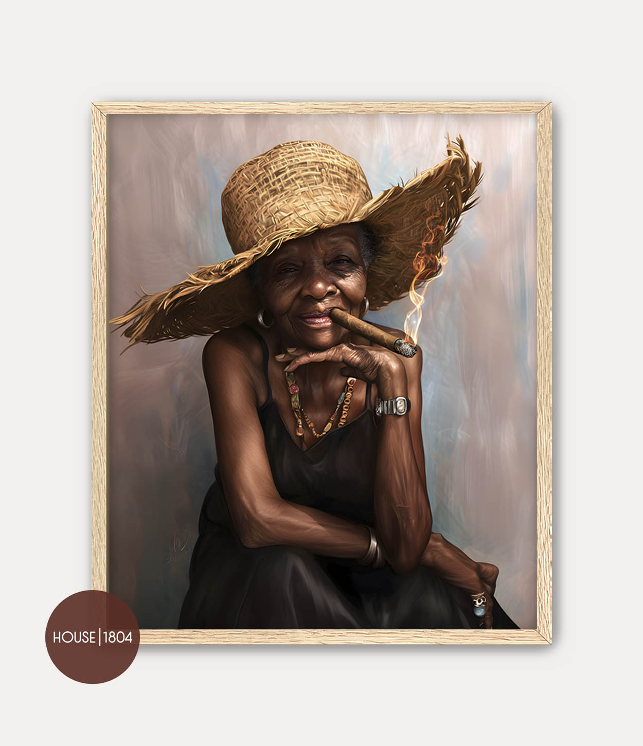 Black Woman Elder Art Print