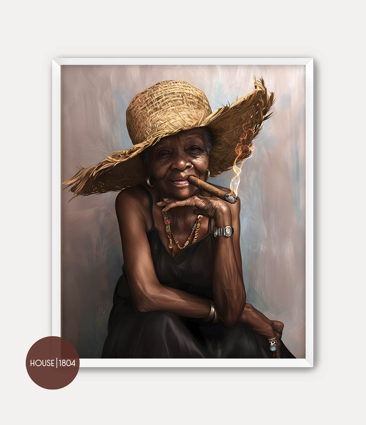 Black Woman Elder Art Print