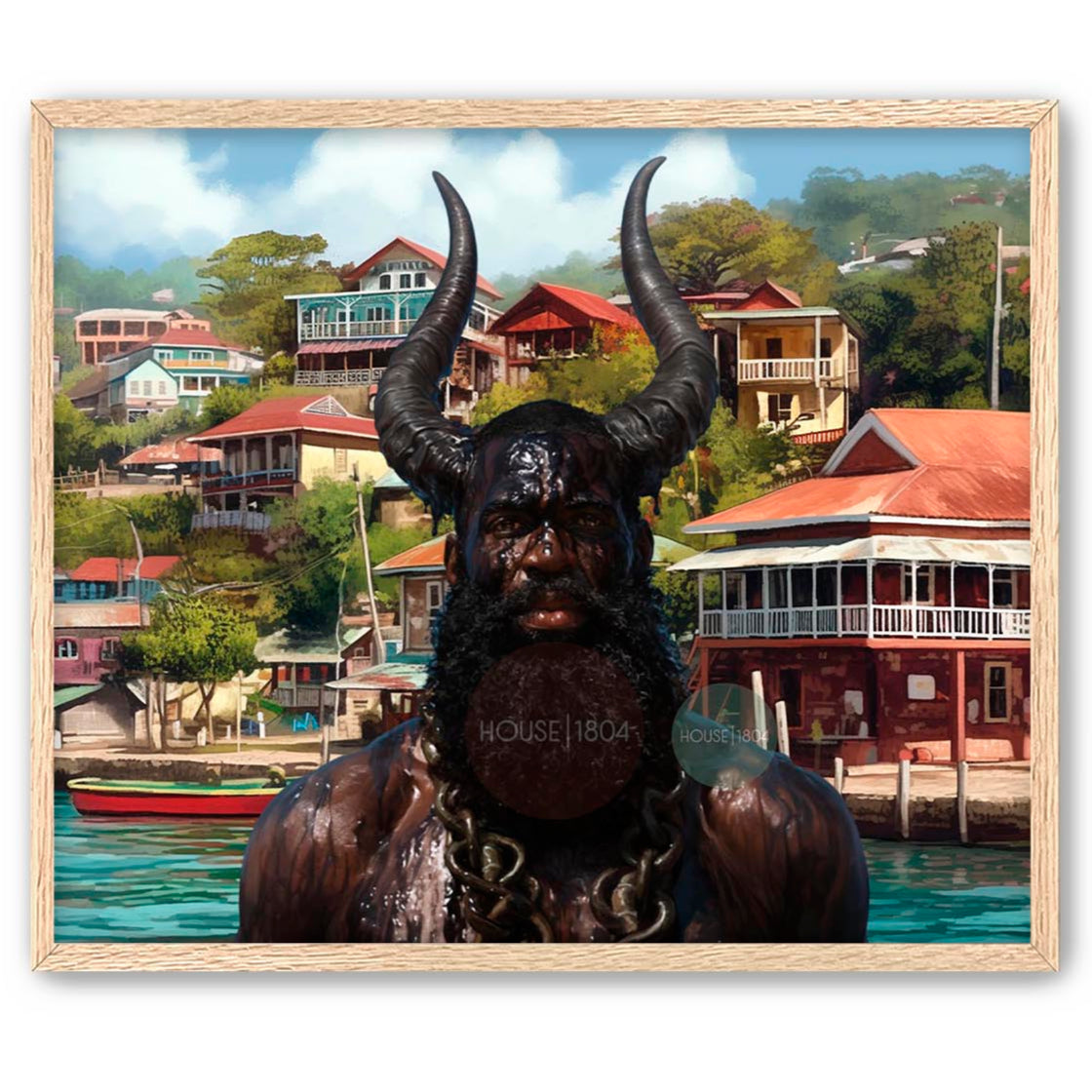 Jab Jab, Grenada Art Print, Grenada Carnival Travel Poster, Grenada Travel Wall Art Print, Jouvert Art Print, Grenada Art Work, Grenada Gift