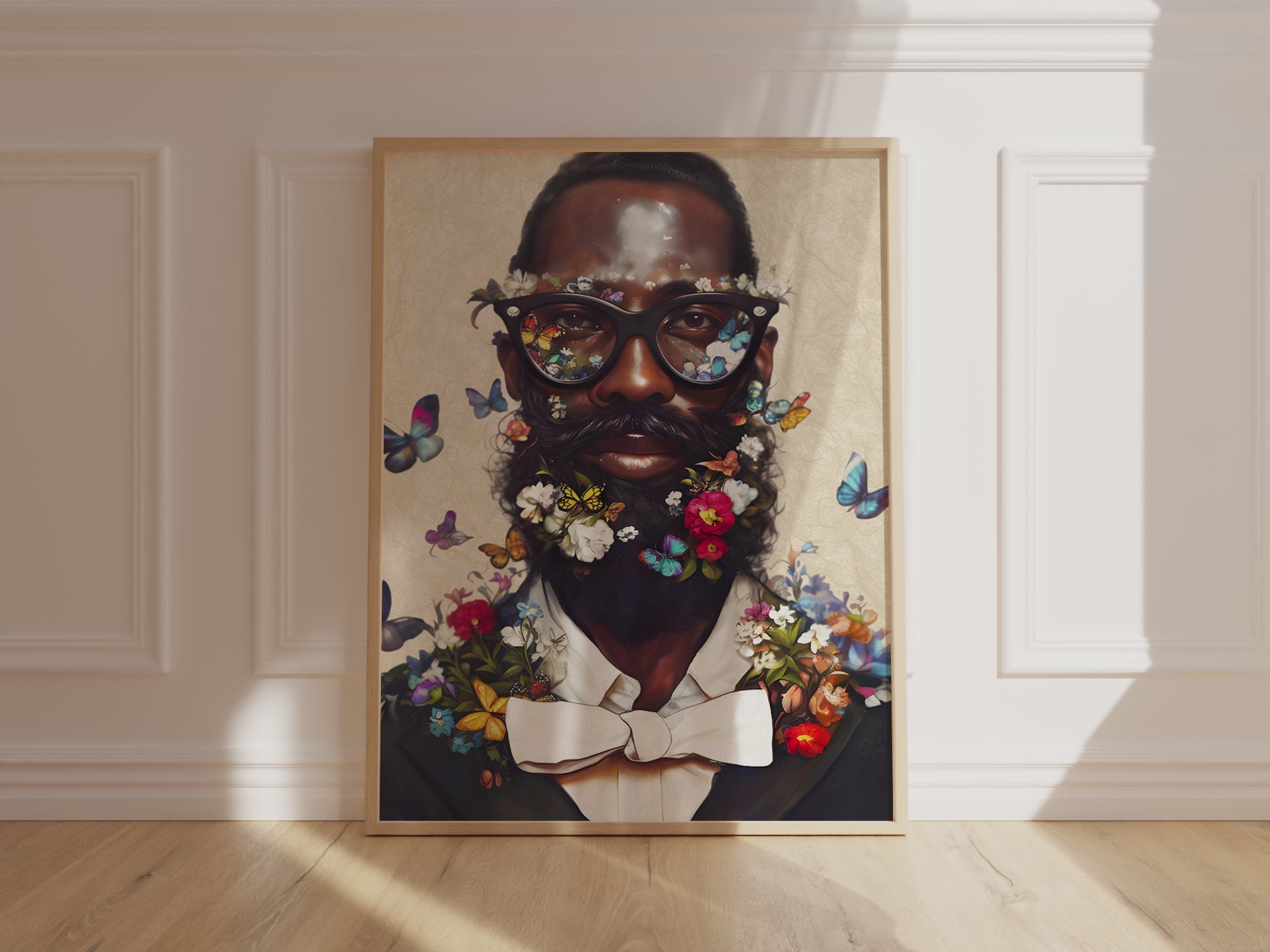 Modern Black Man Nerd Wall Art