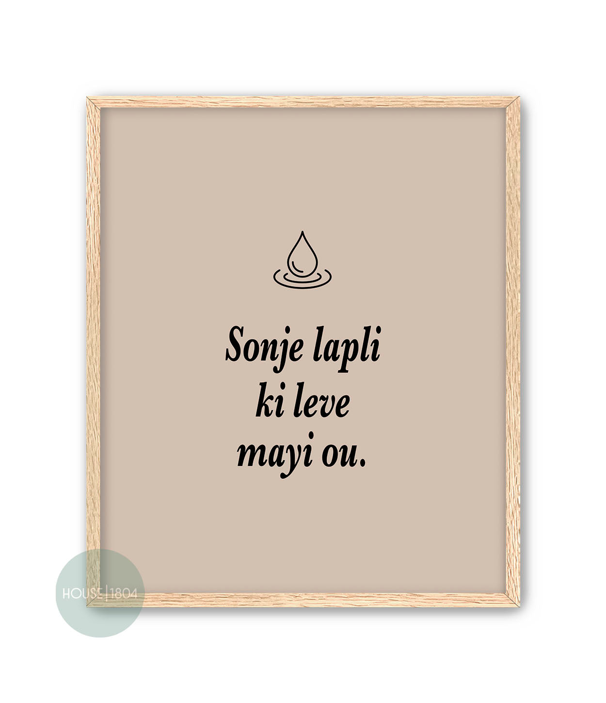 Sonje Lapli Ki Leve Mayi Ou Art Print