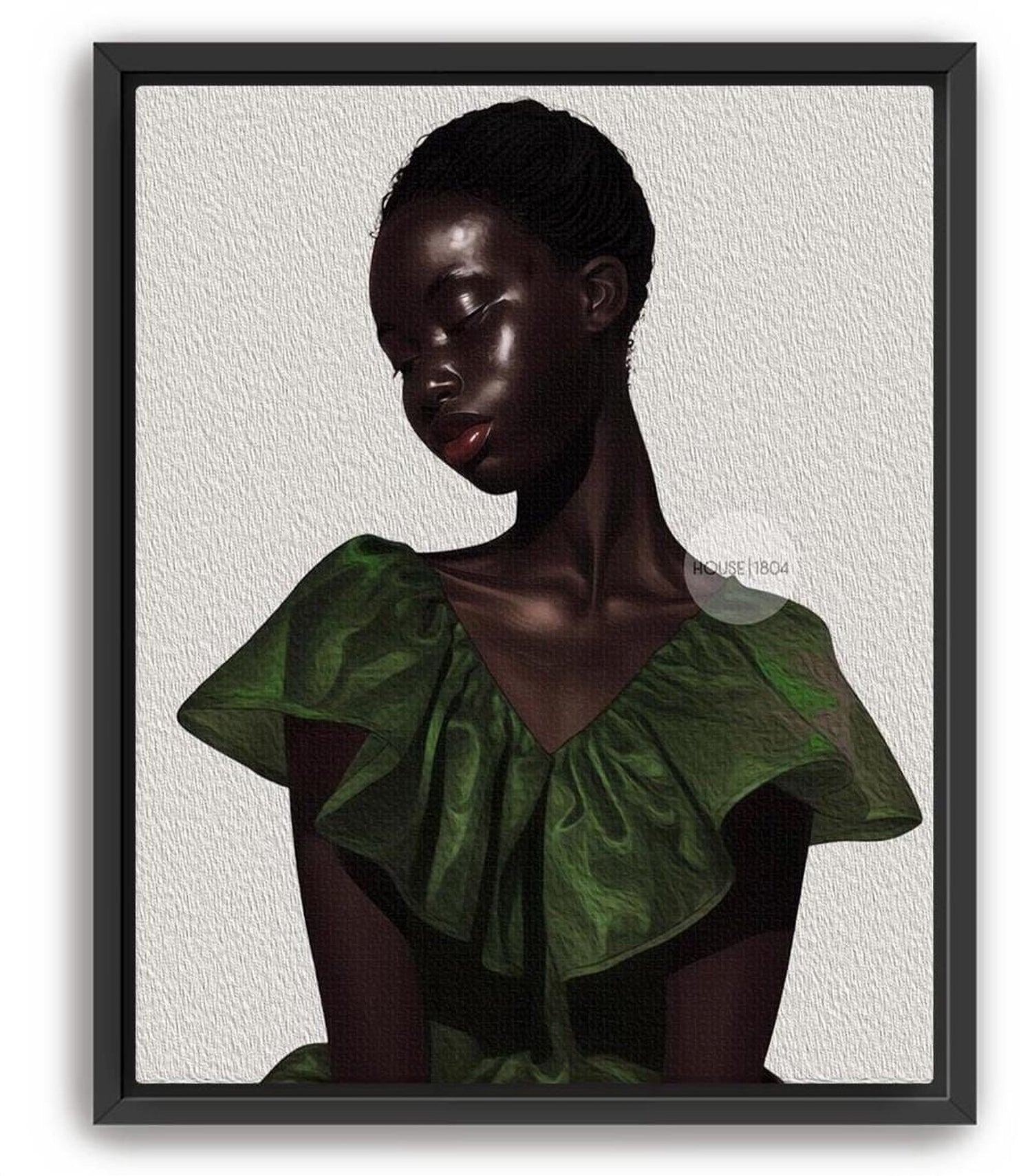 green dress on brown skin Crossover Halter Dress– pītusa main image 0