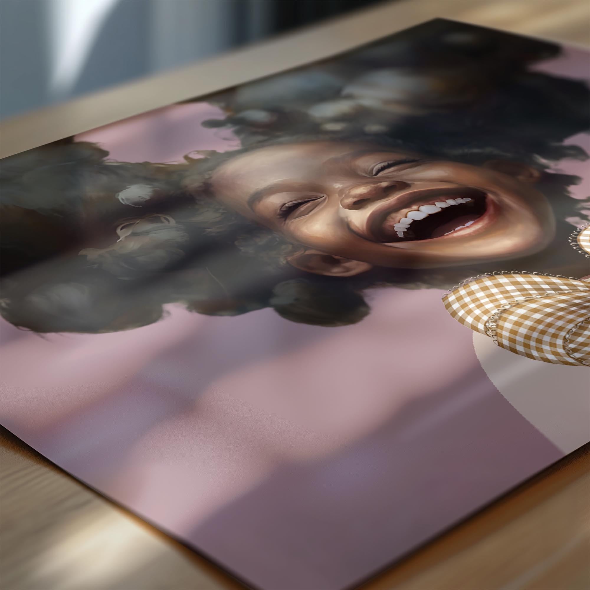 Black Girl Art, Black Child Art, Black Girl Magic, African American Nursery Wall Art, Black Girl Portrait, Black Children Art, Nursery Art
