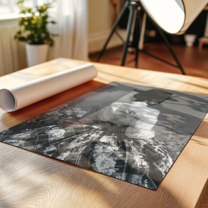 Black and White Harlem Renaissance Art Print: Victorian Afrocentric Artwork