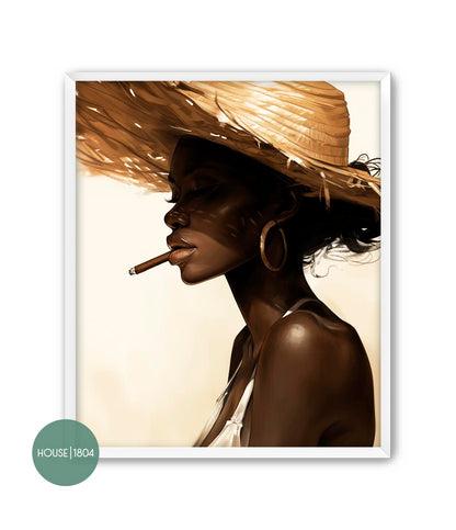 Black Caribbean Woman Wall Art