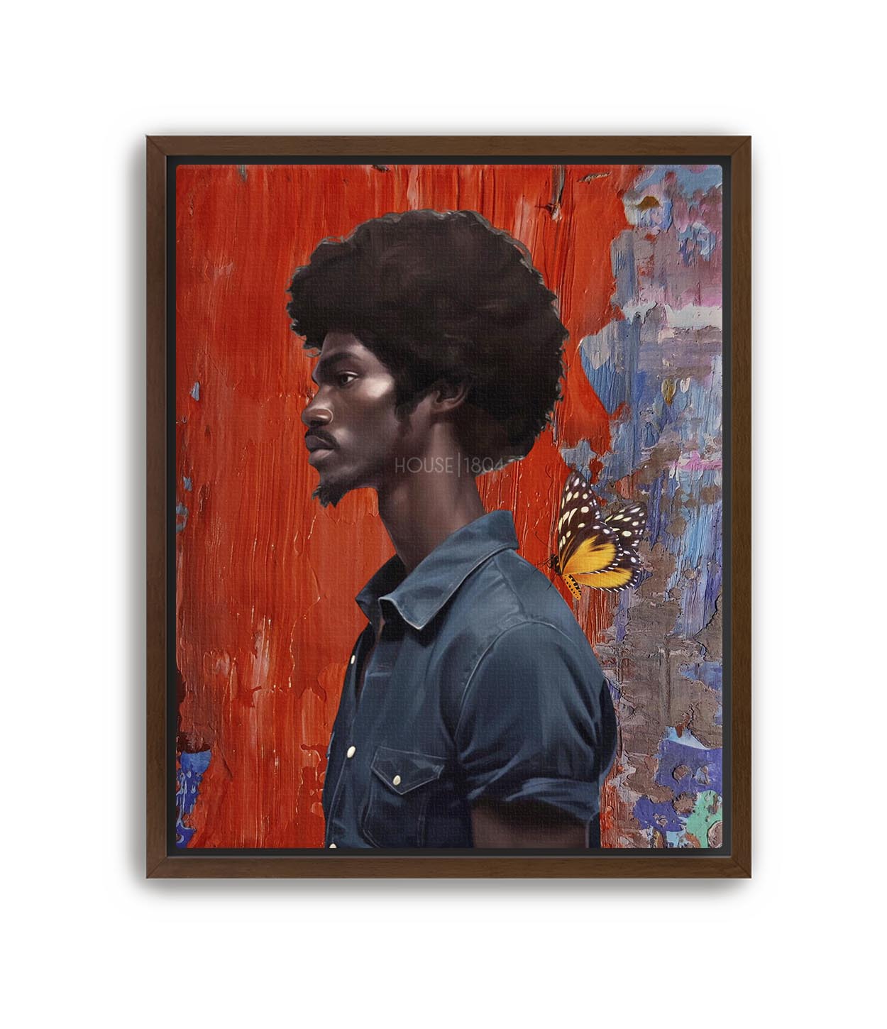 Black Man Bold and Colorful Wall Decor