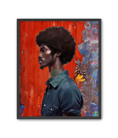 Black Man Bold and Colorful Wall Decor