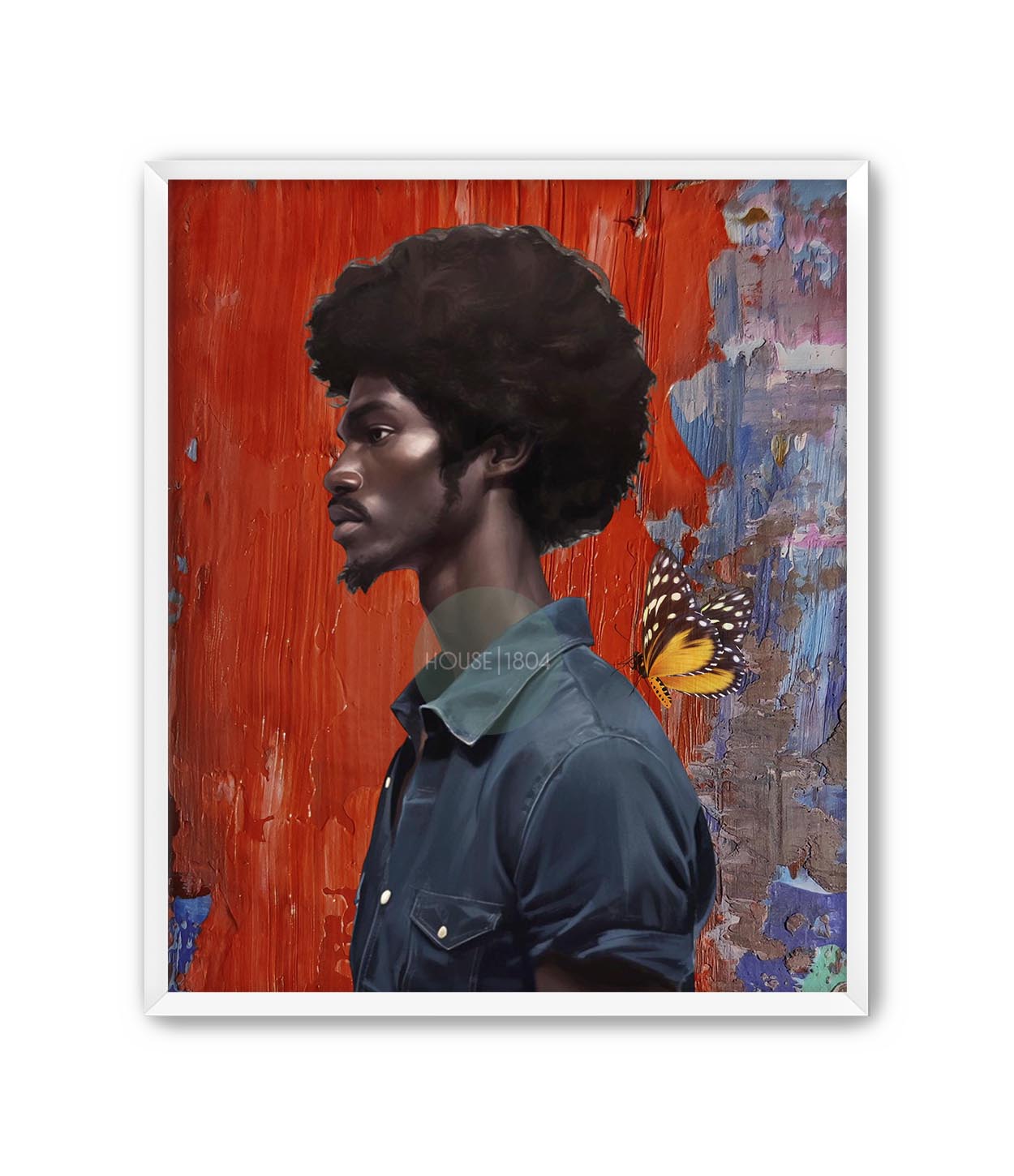 Black Man Bold and Colorful Wall Decor