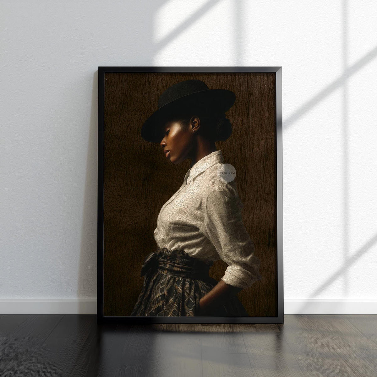 African American Woman Wall Art: Harlem Renaissance Style Canvas Print