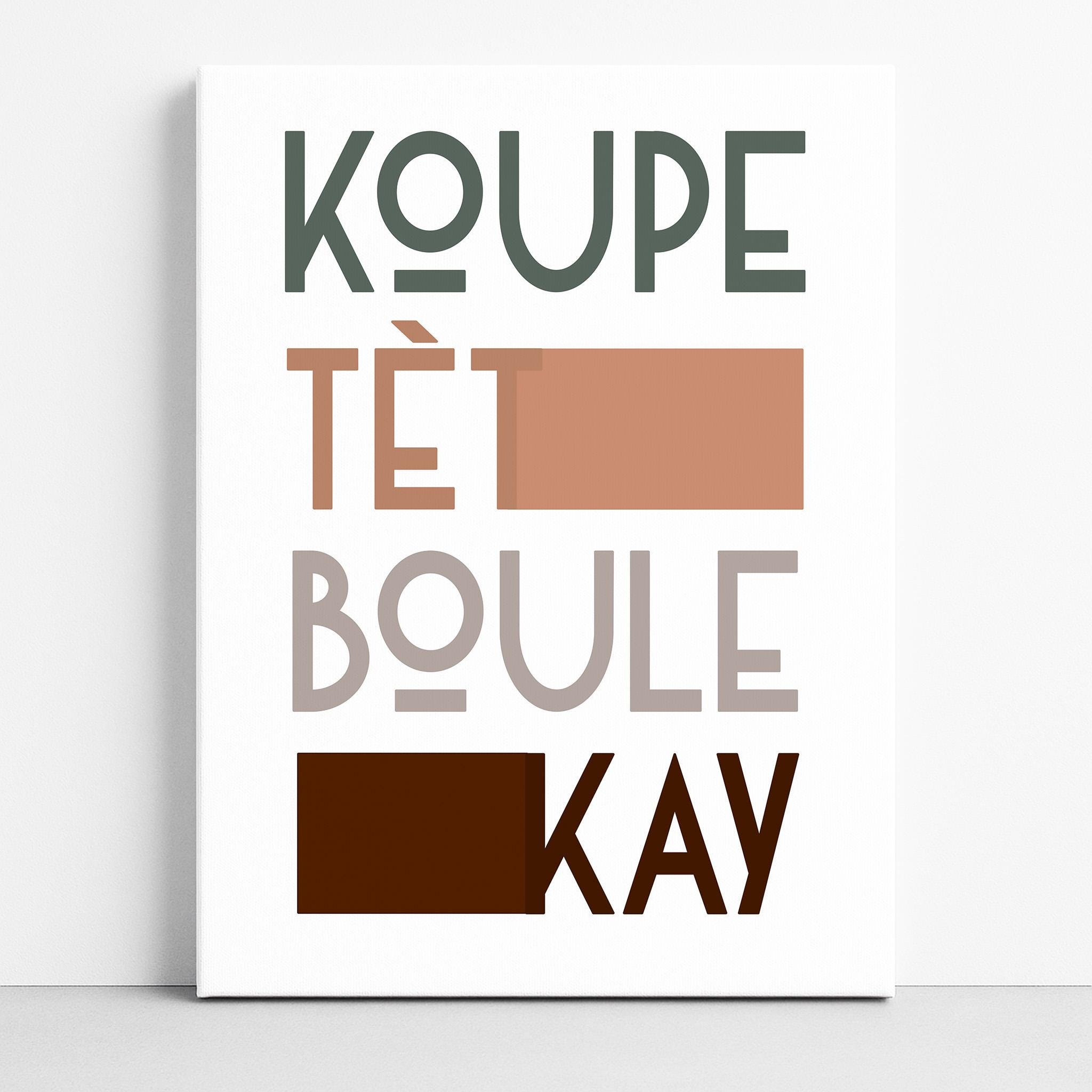 Koupe Tet Boule Kay Art Print: Haitian Revolution, Dessalines Art