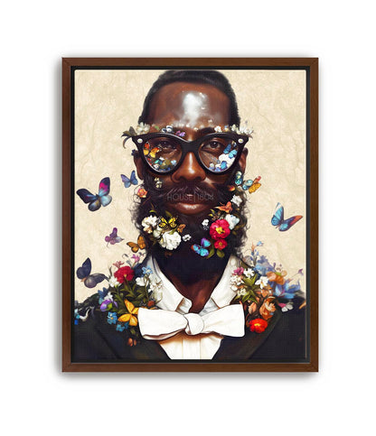 Modern Black Man Nerd Wall Art