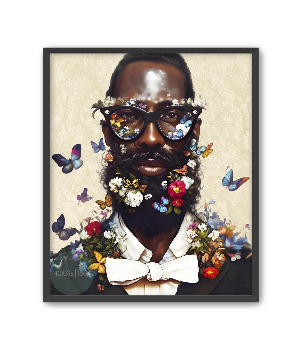 Modern Black Man Nerd Wall Art